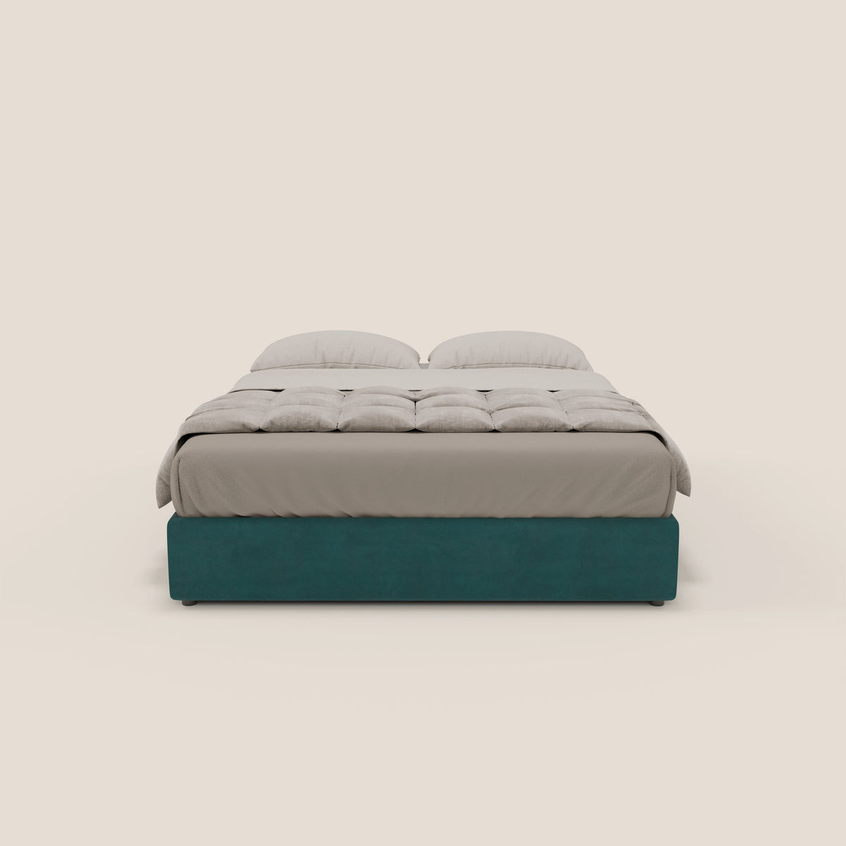 Ina sommier con ampio contenitore in microfibra smacchiabile ed impermeabile T11 - divitt.sbs