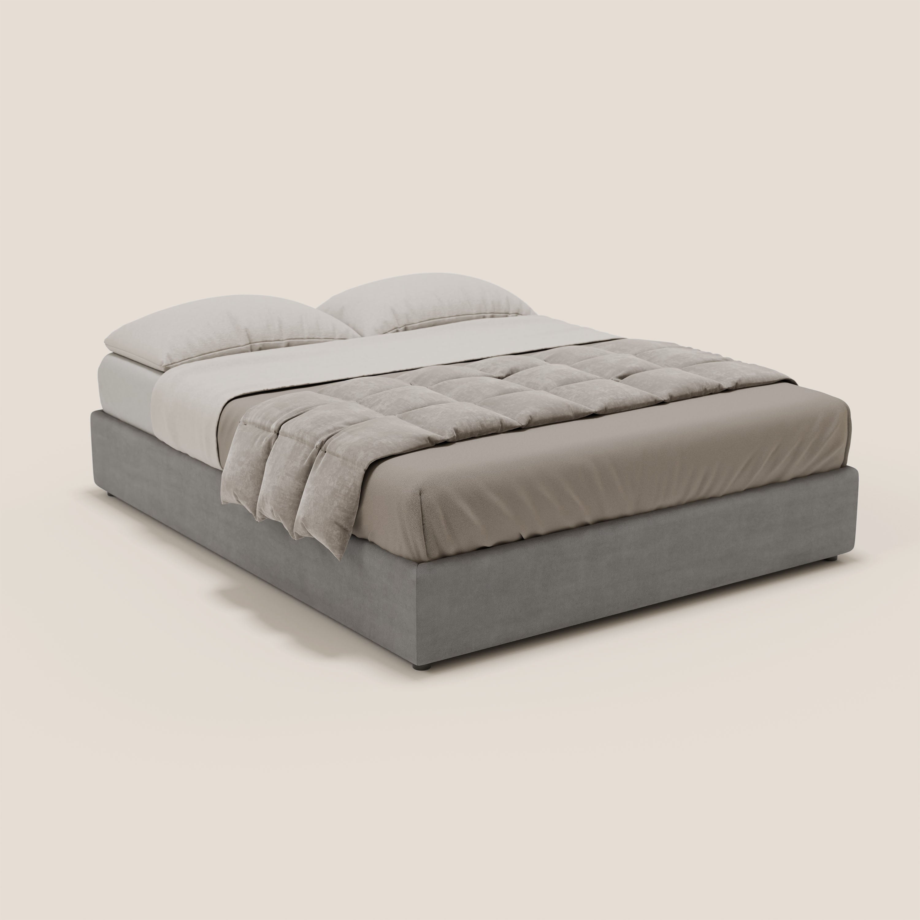 Ina sommier con ampio contenitore in microfibra smacchiabile ed impermeabile T11 - divitt.sbs