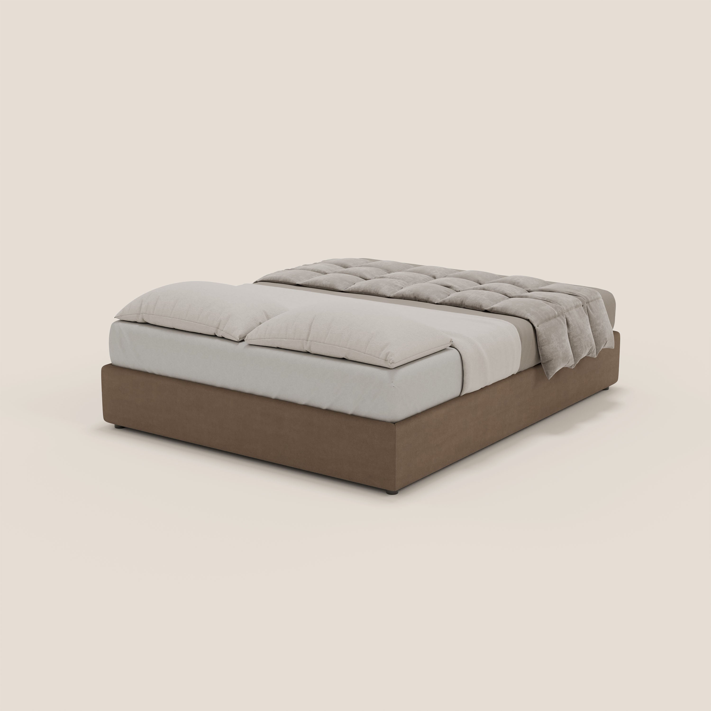Ina sommier con ampio contenitore in microfibra smacchiabile ed impermeabile T11 - divitt.sbs