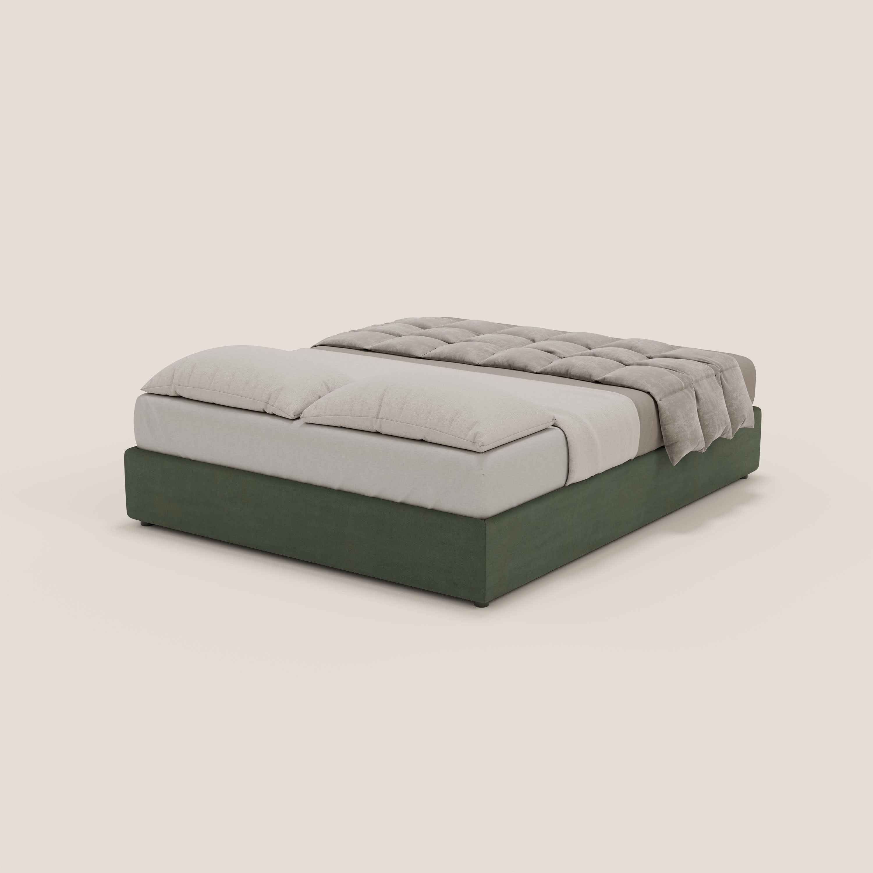 Ina sommier con ampio contenitore in microfibra smacchiabile ed impermeabile T11 - divitt.sbs