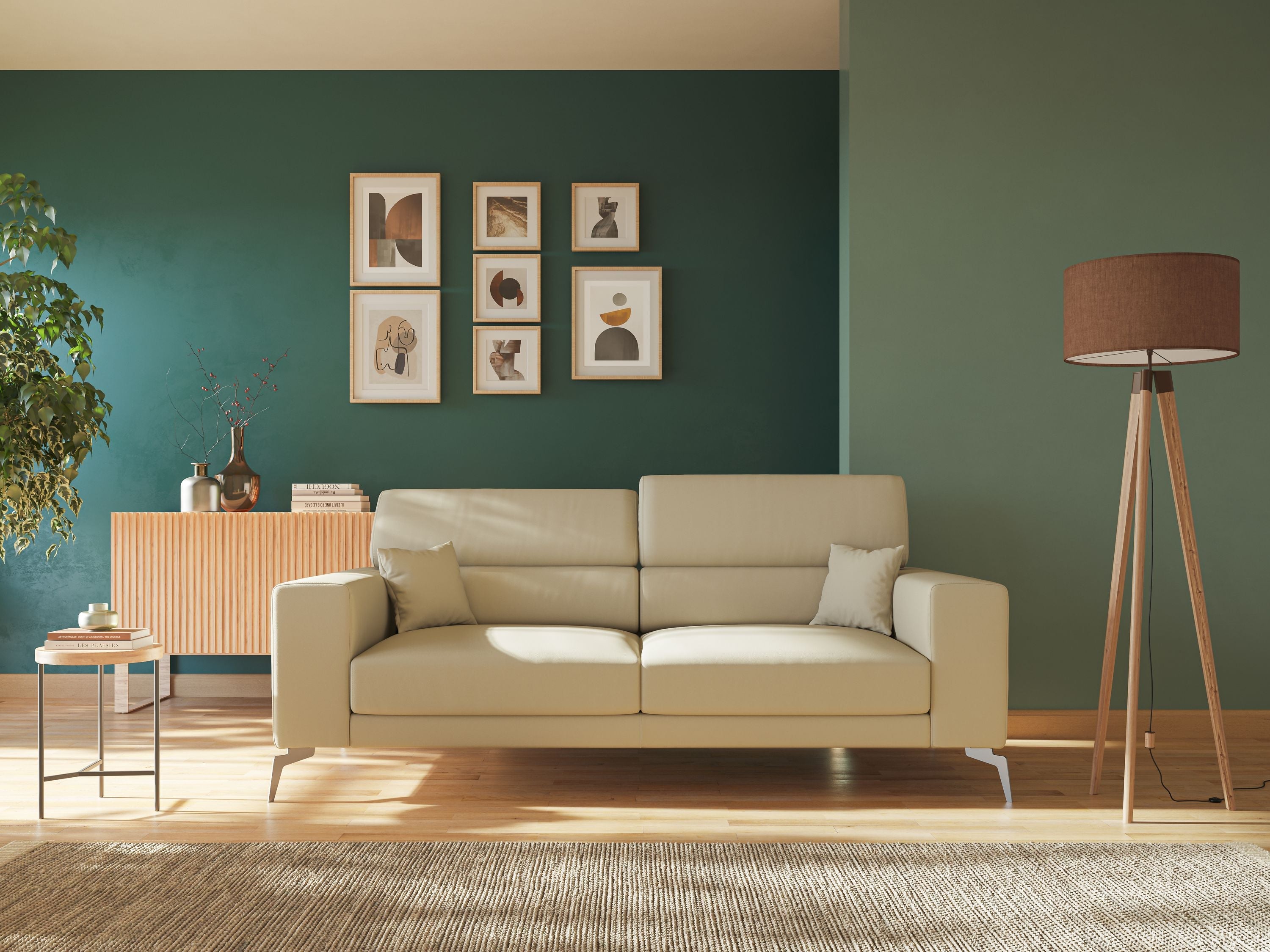 Blade Divano moderno con poggiatesta reclinabili in Ecopelle T04 beige - divitt.sbs