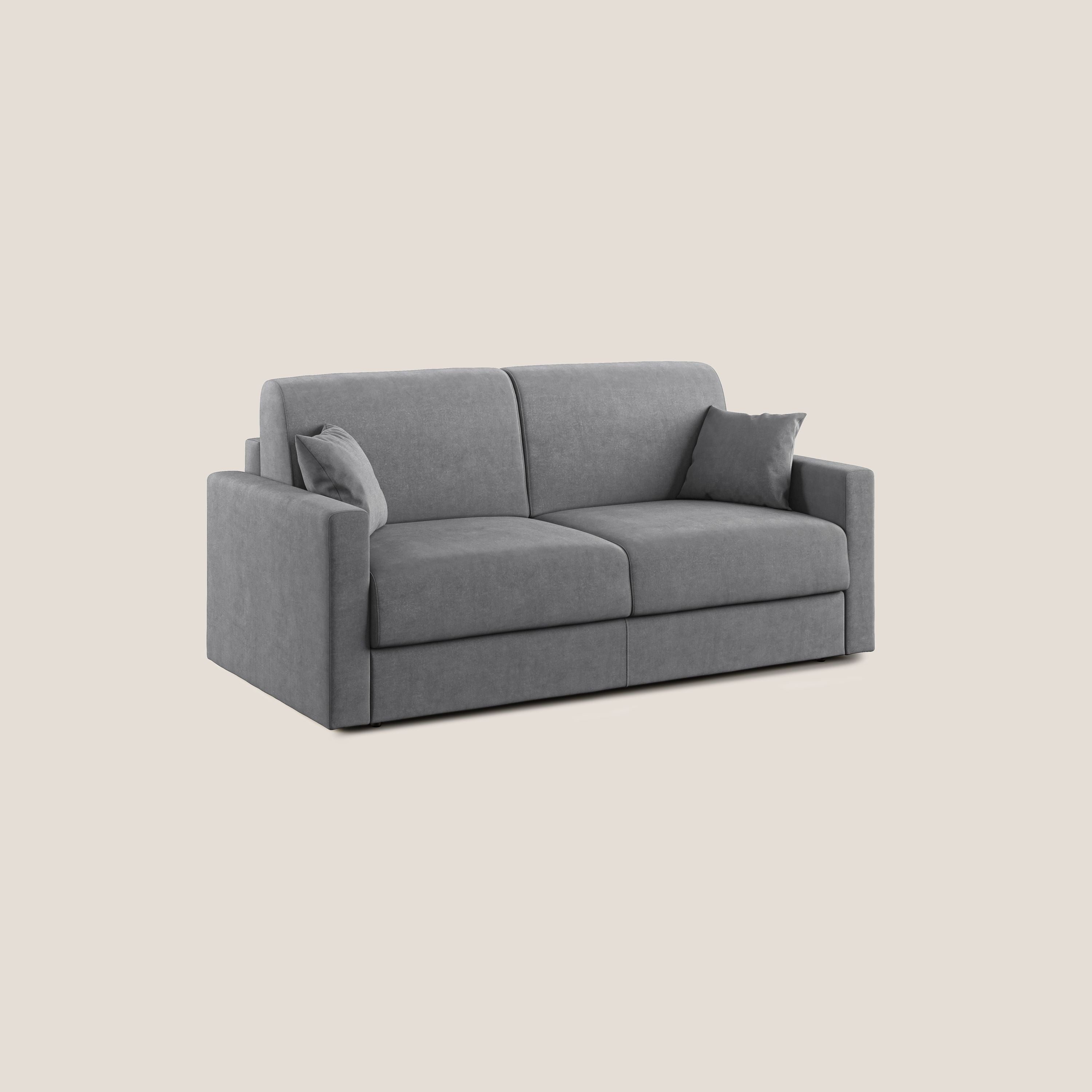 Chris Divano letto in microfibra smacchiabile T11 grigio - divitt.sbs