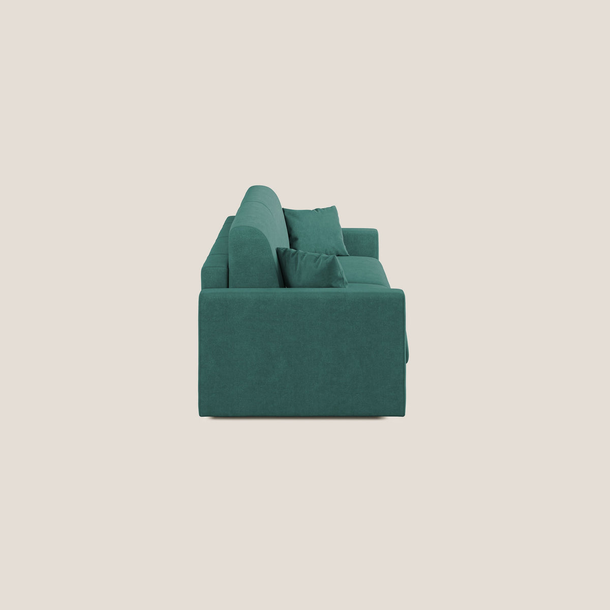 Chris Divano letto in microfibra smacchiabile T11 petrolio - divitt.sbs
