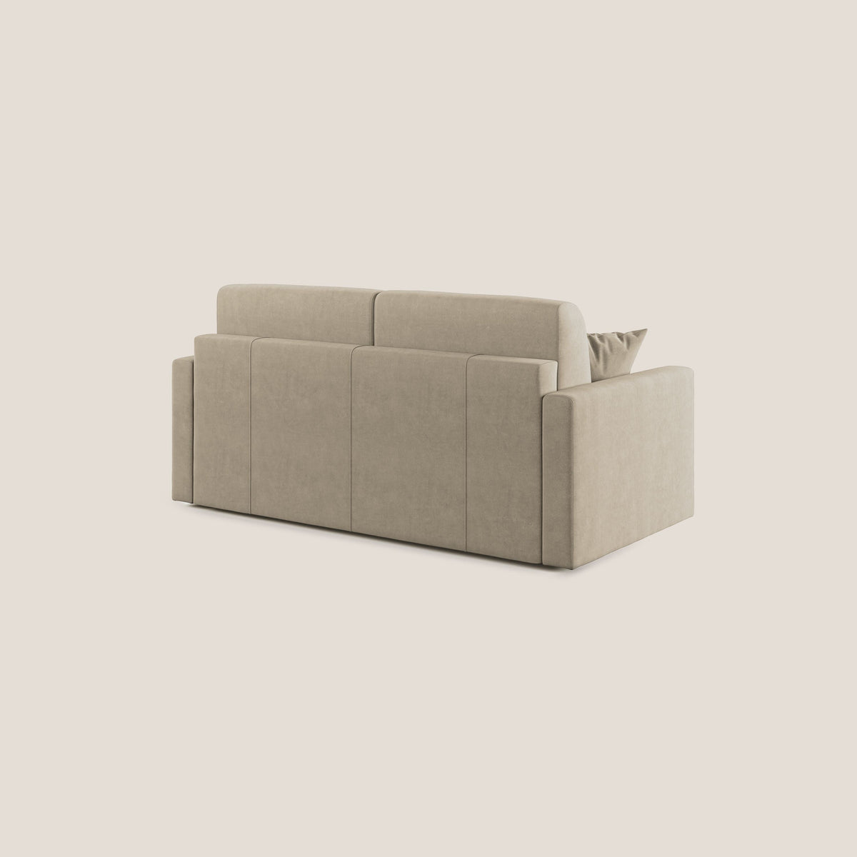 Chris Divano letto in microfibra smacchiabile T11 tortora - divitt.sbs