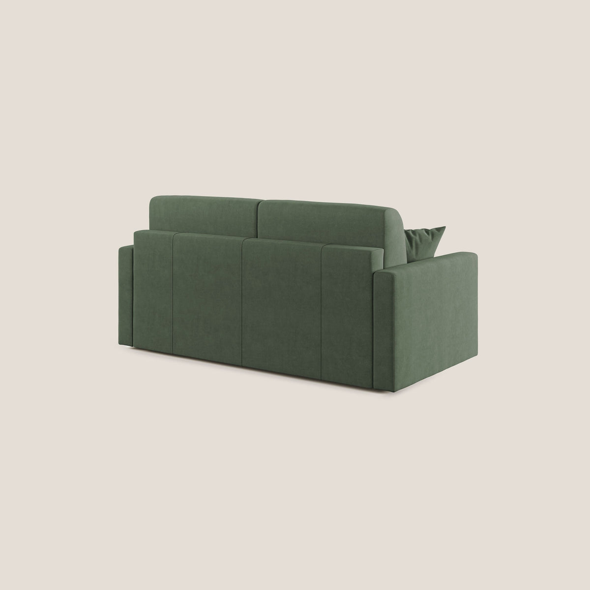 Chris Divano letto in microfibra smacchiabile T11 verde - divitt.sbs