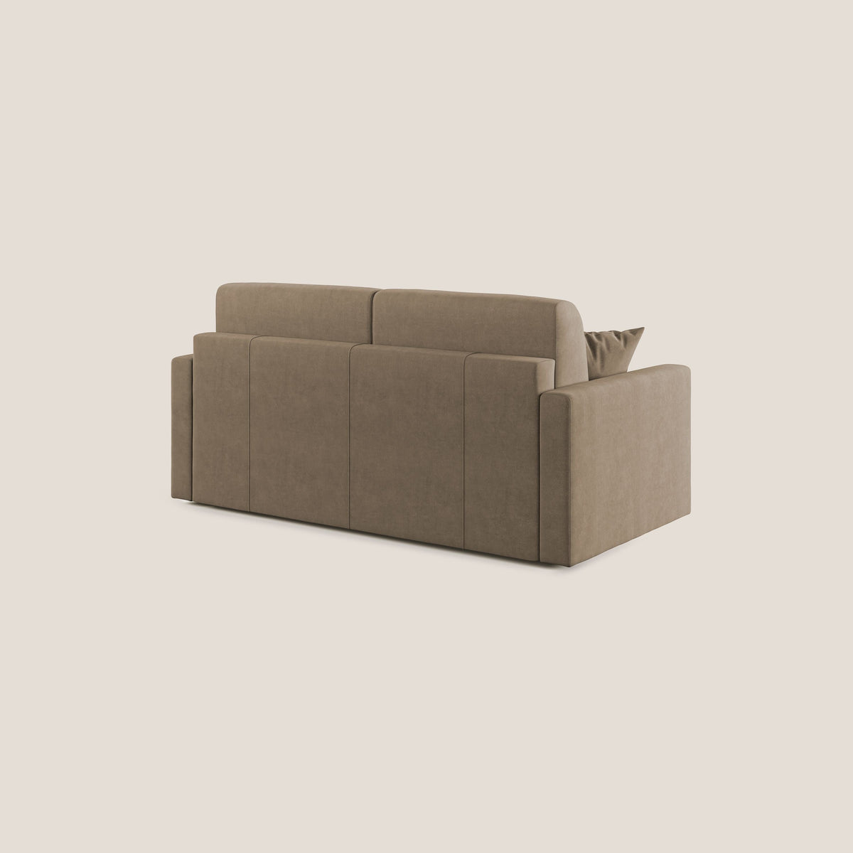 Chris Divano letto in microfibra smacchiabile T11 marrone - divitt.sbs