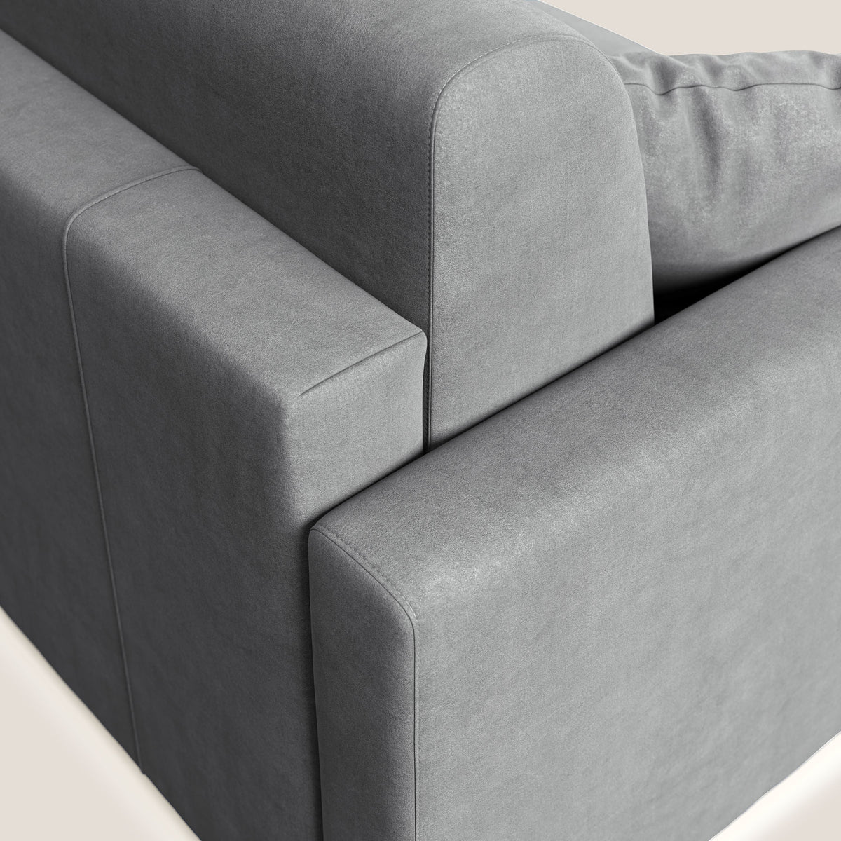 Chris Divano letto in microfibra smacchiabile T11 grigio - divitt.sbs