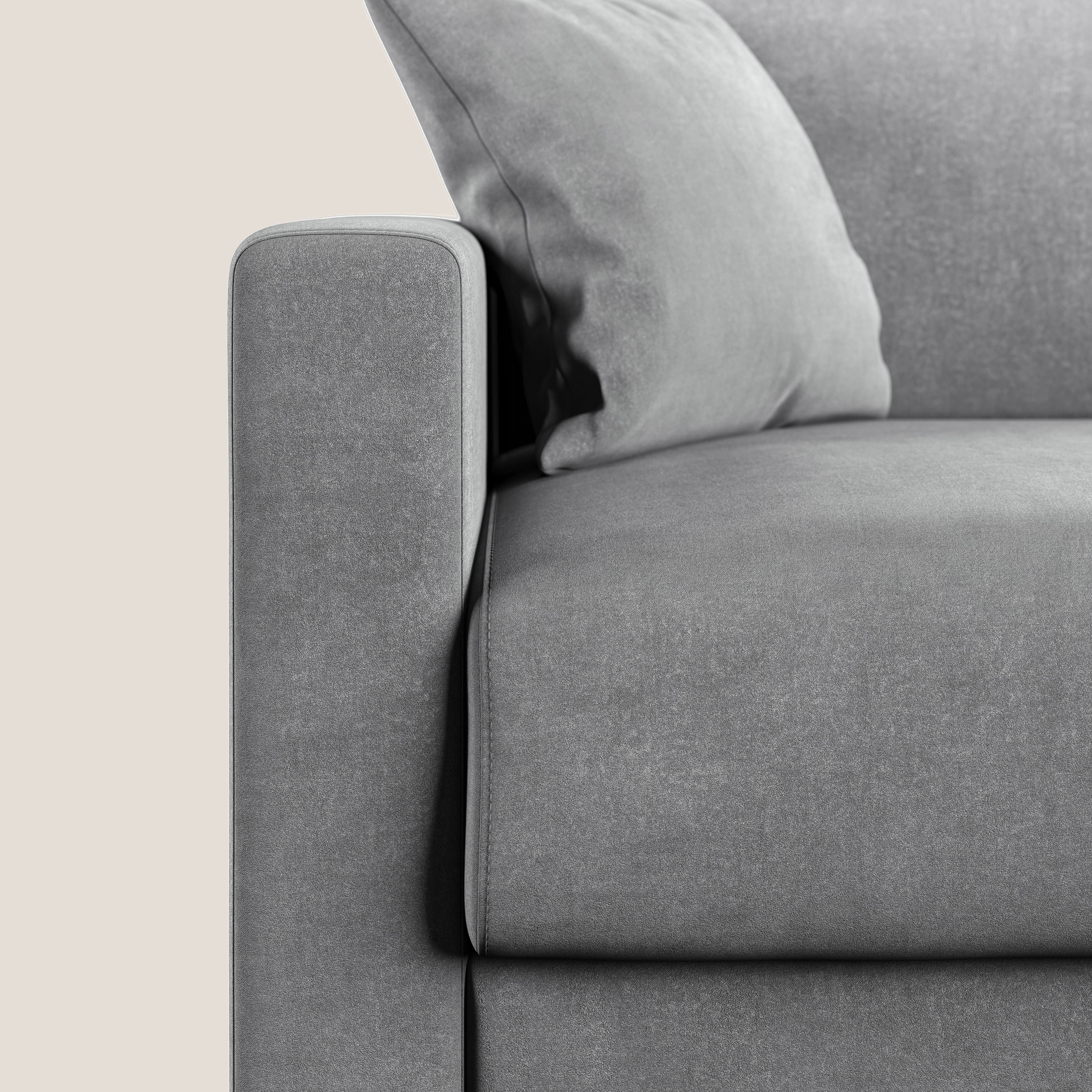 Chris Divano letto in microfibra smacchiabile T11 grigio - divitt.sbs