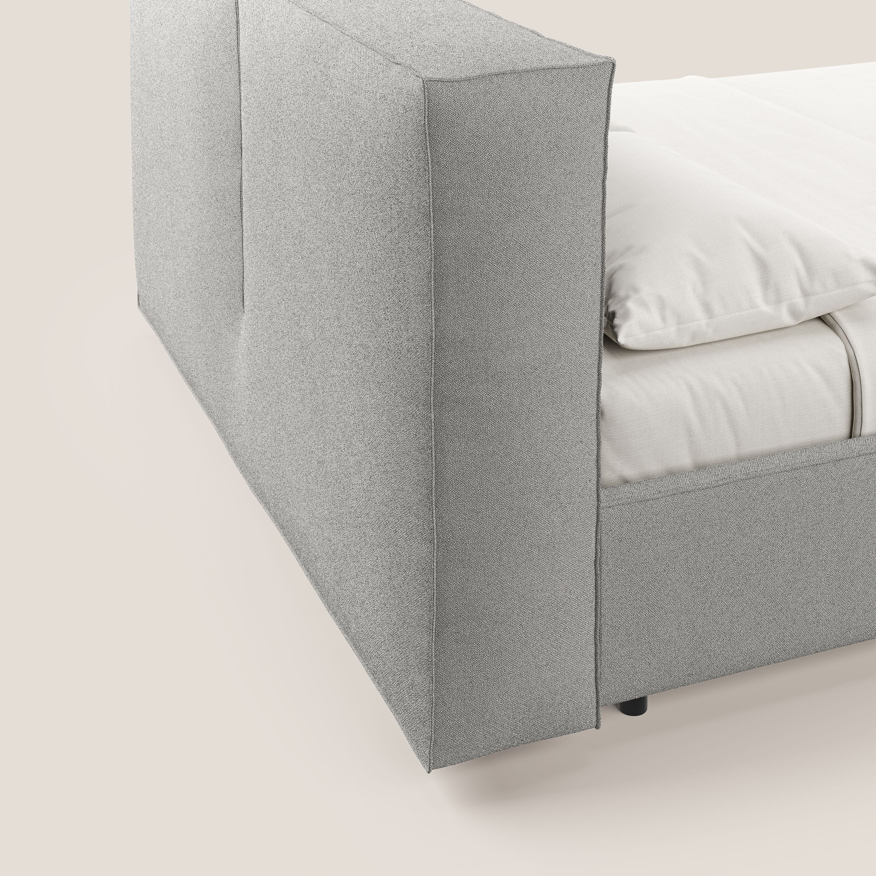 Cocoon letto imbottito contenitore sfoderabile in bouclet impermeabile T07 grigio - divitt.sbs