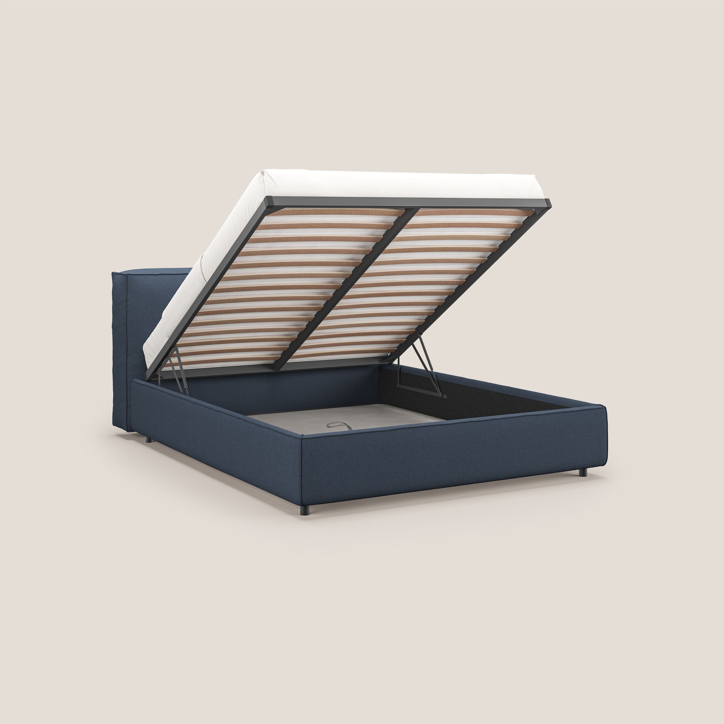 Cocoon letto imbottito contenitore sfoderabile in bouclet impermeabile T07 blu - divitt.sbs