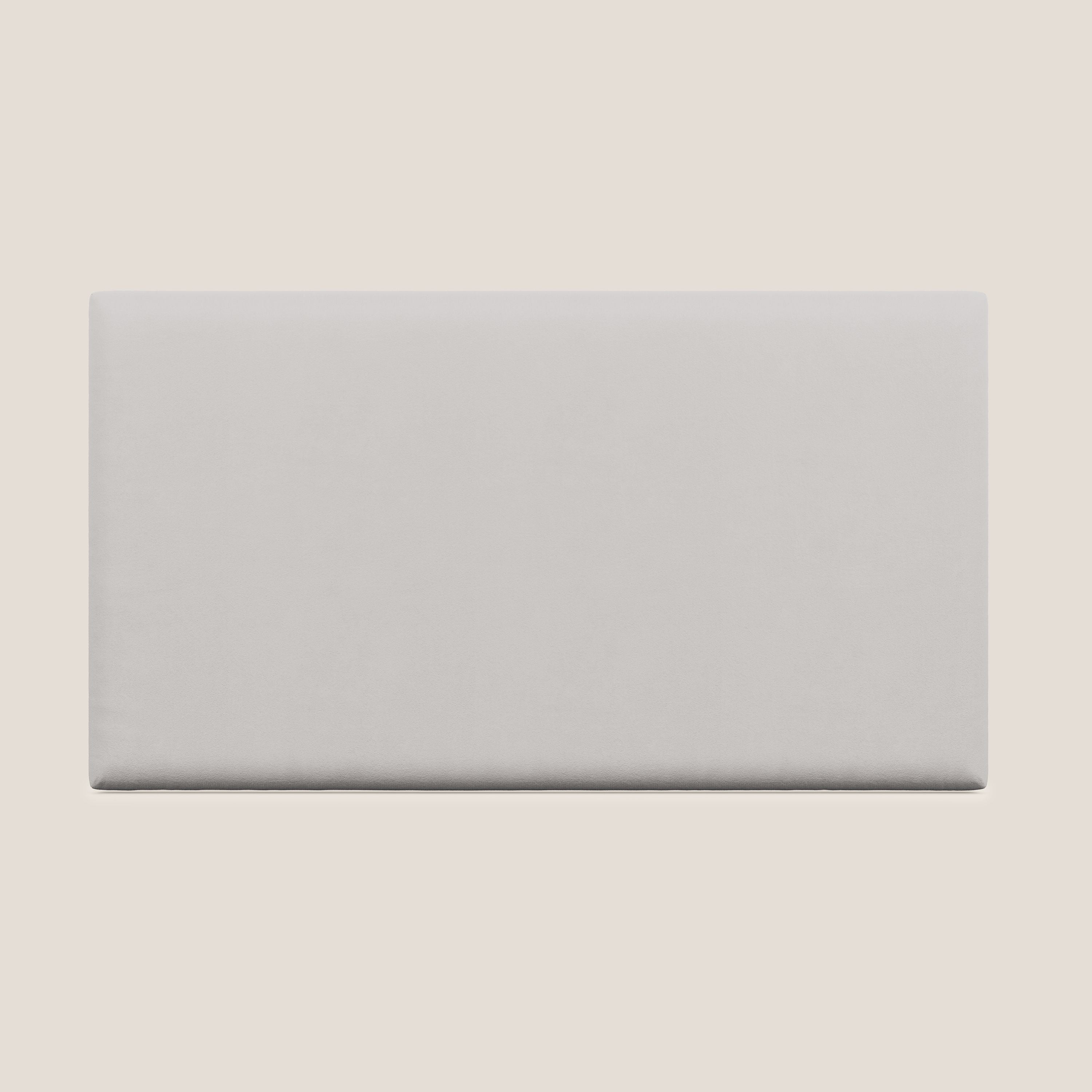 Testata pannello a muro piccola di varie dimensioni in microfibra smacchiabile T11 grigio chiaro - divitt.sbs
