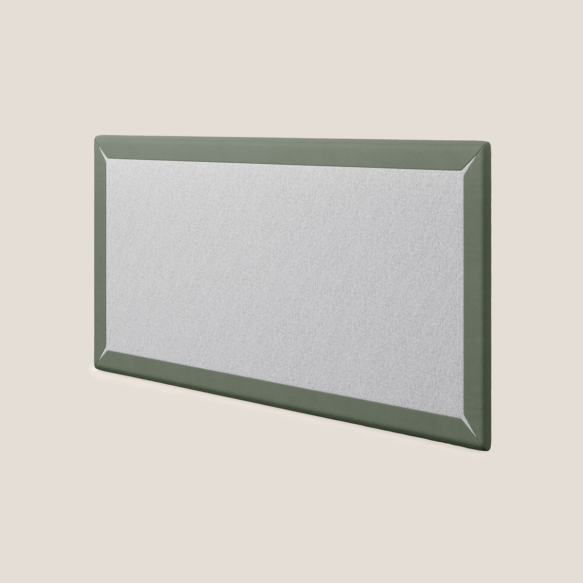 Testata pannello a muro media di varie dimensioni in microfibra smacchiabile T11 verde - divitt.sbs