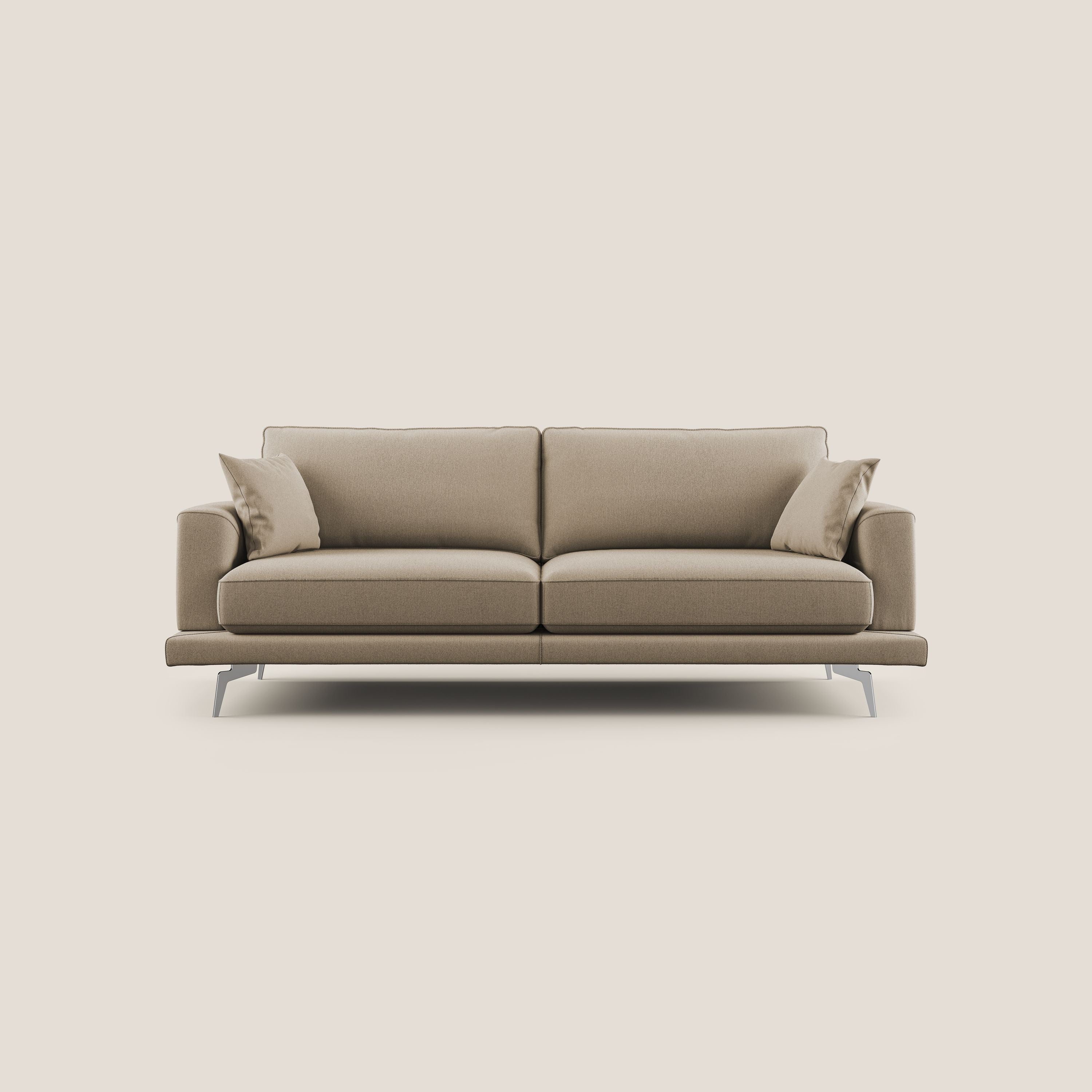 Dorian divano moderno in tessuto morbido antimacchia T05 beige - divitt.sbs