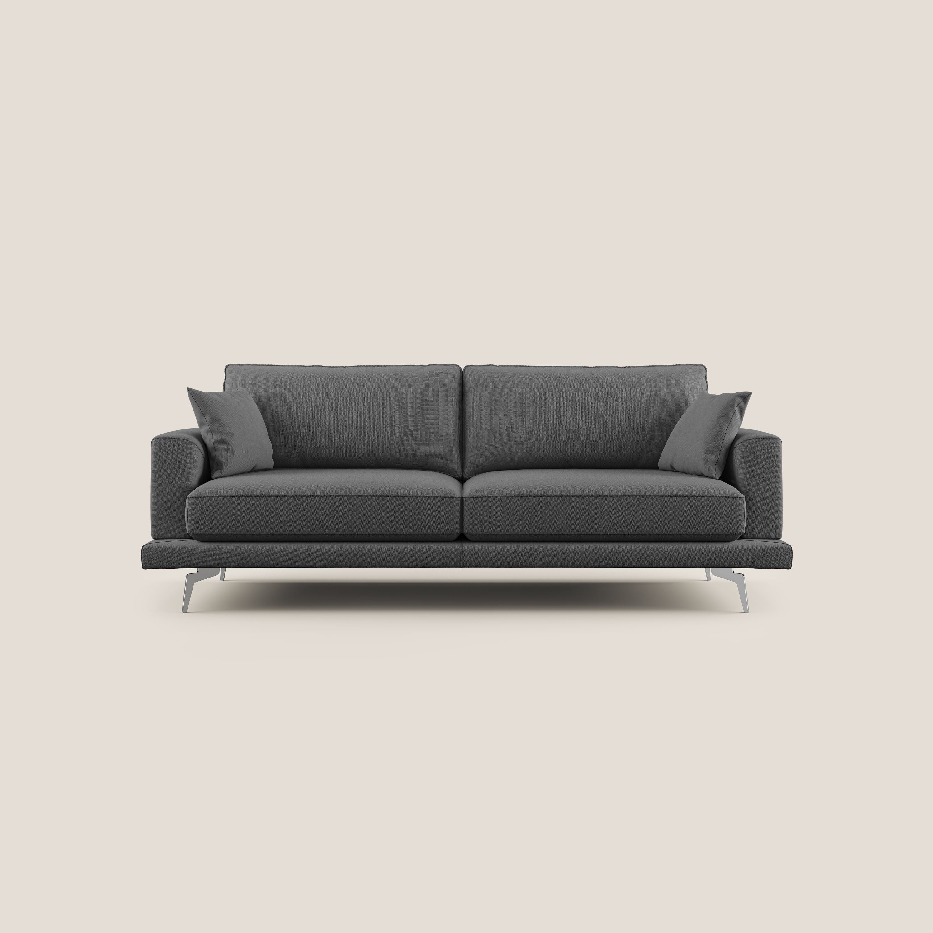 Dorian divano moderno in tessuto morbido antimacchia T05 antracite - divitt.sbs