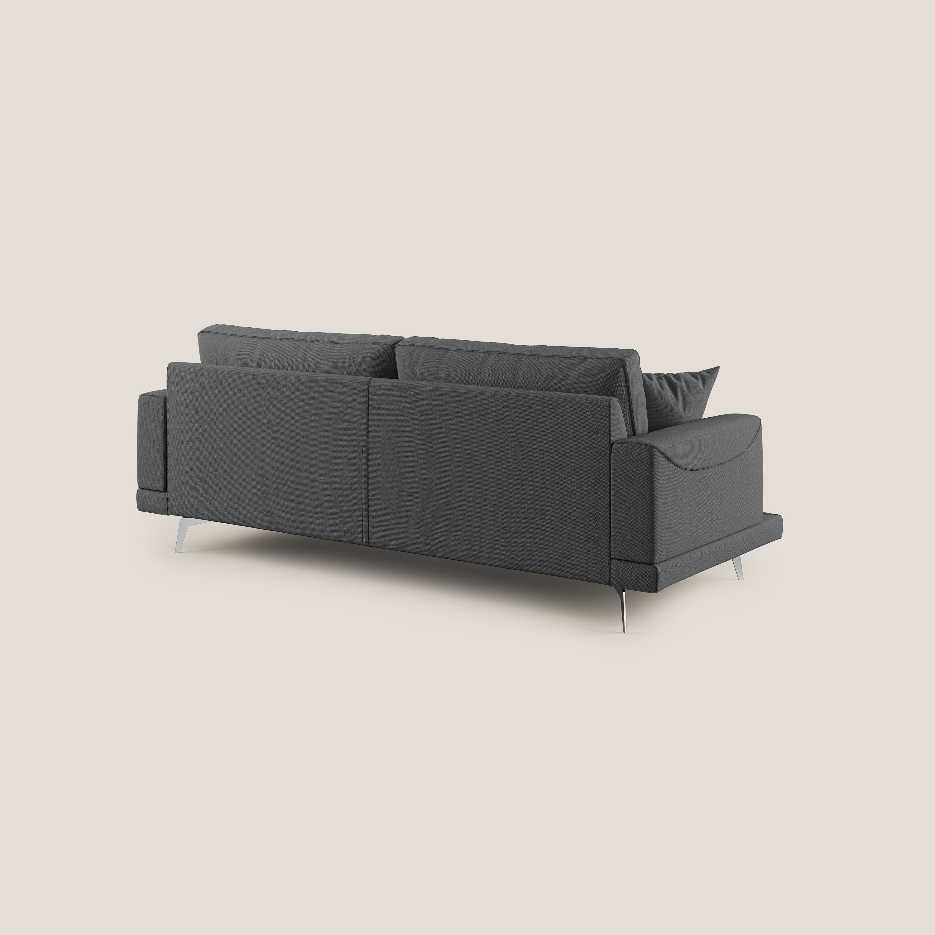 Dorian divano moderno in tessuto morbido antimacchia T05 antracite - divitt.sbs