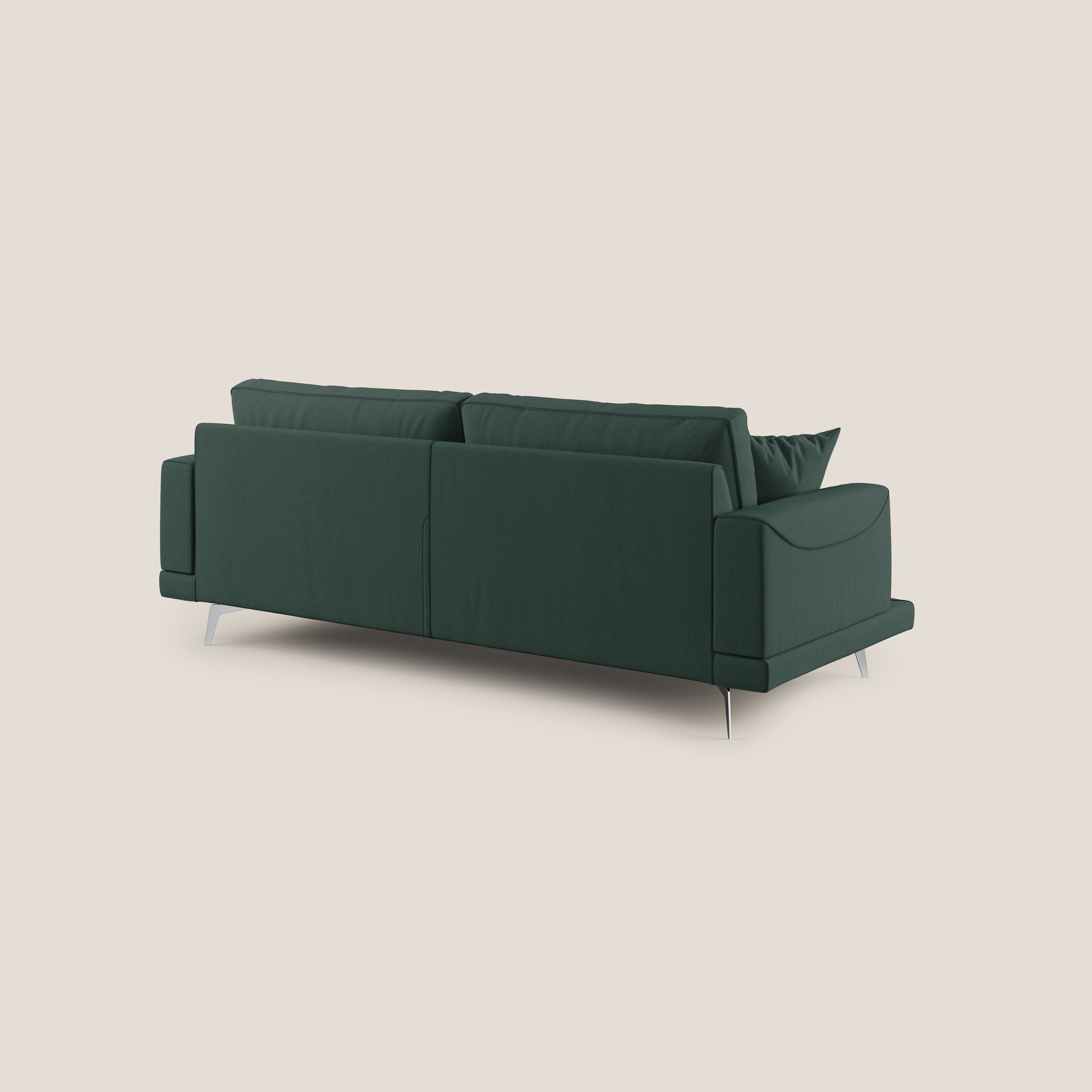 Dorian divano moderno in tessuto morbido antimacchia T05 verde - divitt.sbs