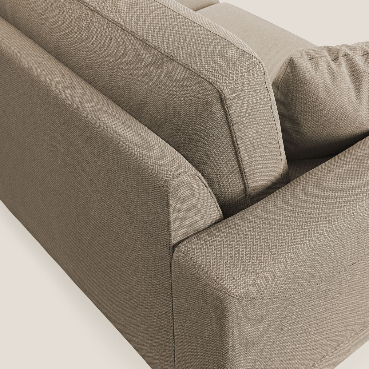 Dorian divano moderno in tessuto morbido antimacchia T05 beige - divitt.sbs