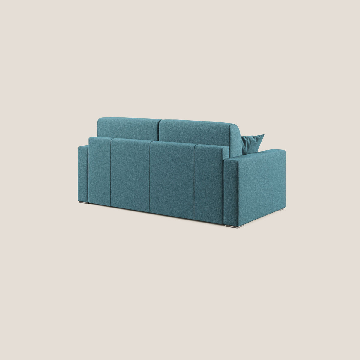 Best Divano letto matrimoniale in tessuto smacchiabile QuickClean T08 azzurro - divitt.sbs