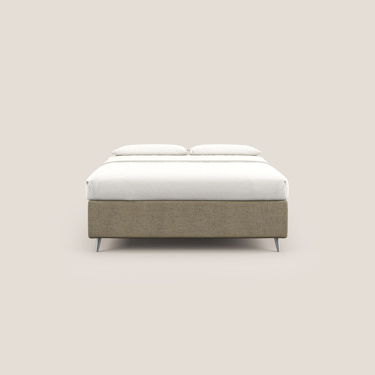 Febe sommier compatto con grande capienza del contenitore in tessuto impermeabile T03 marrone - divitt.sbs