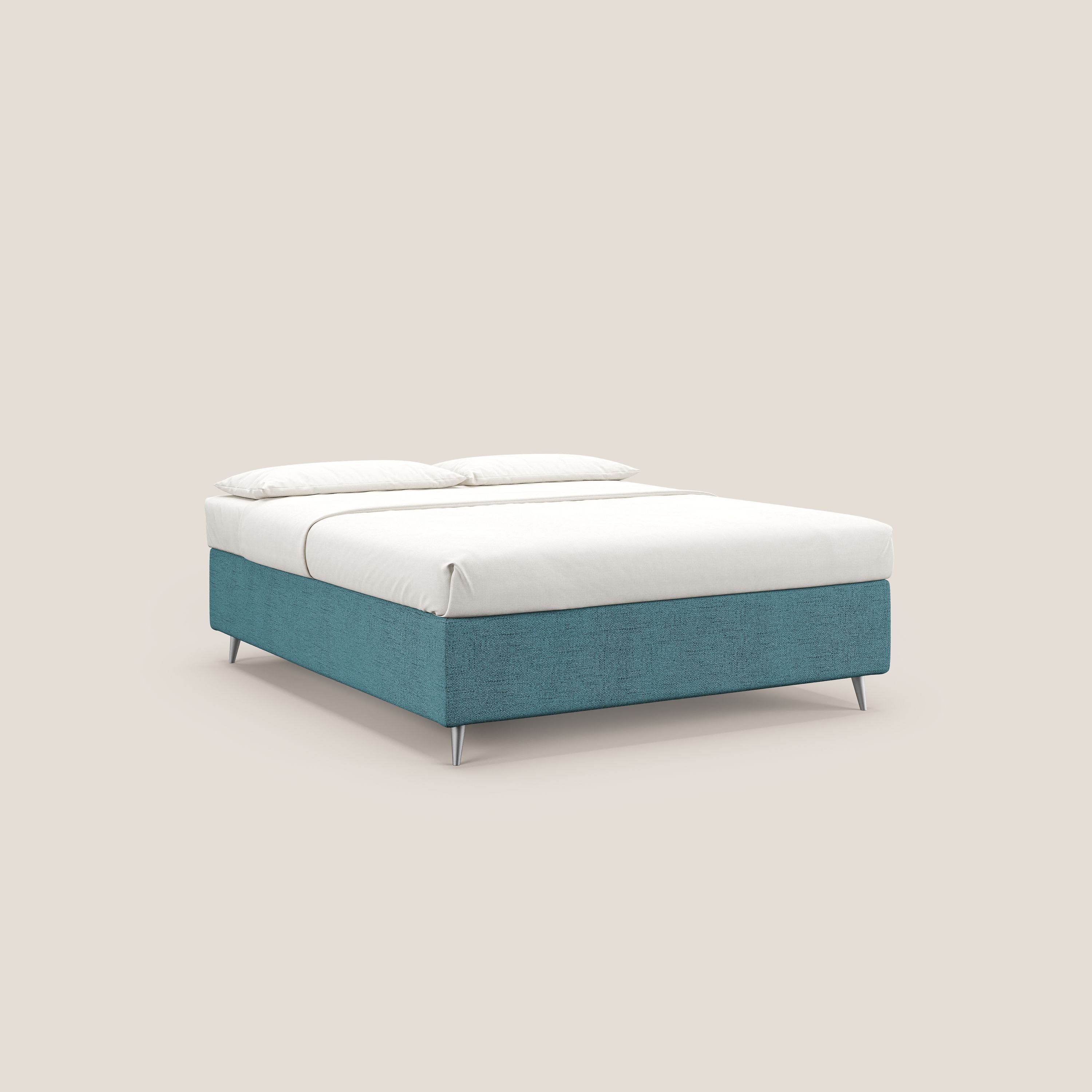 Febe sommier compatto con grande capienza del contenitore in tessuto impermeabile T03 azzurro - divitt.sbs