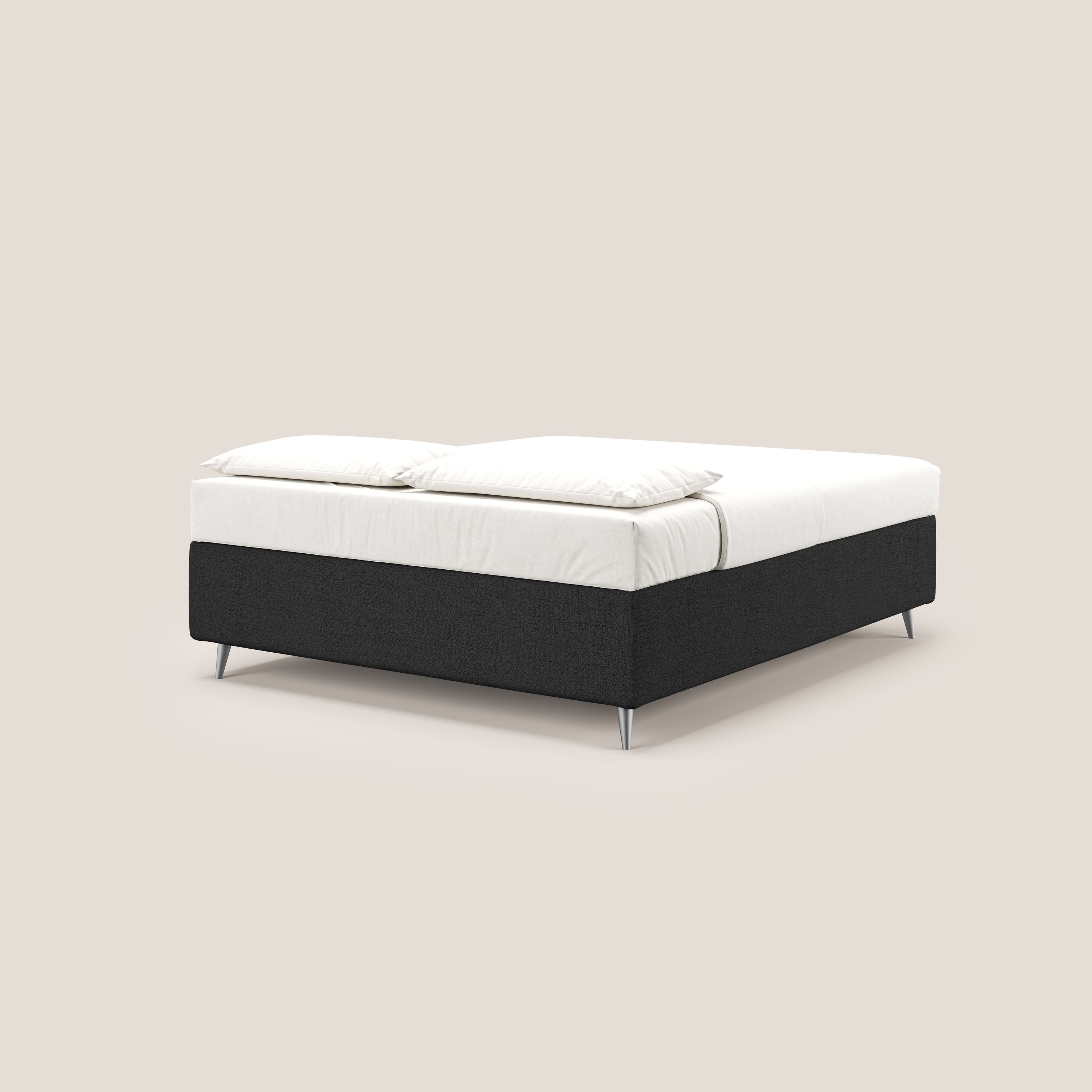 Febe sommier compatto con grande capienza del contenitore in tessuto impermeabile T03 antracite - divitt.sbs