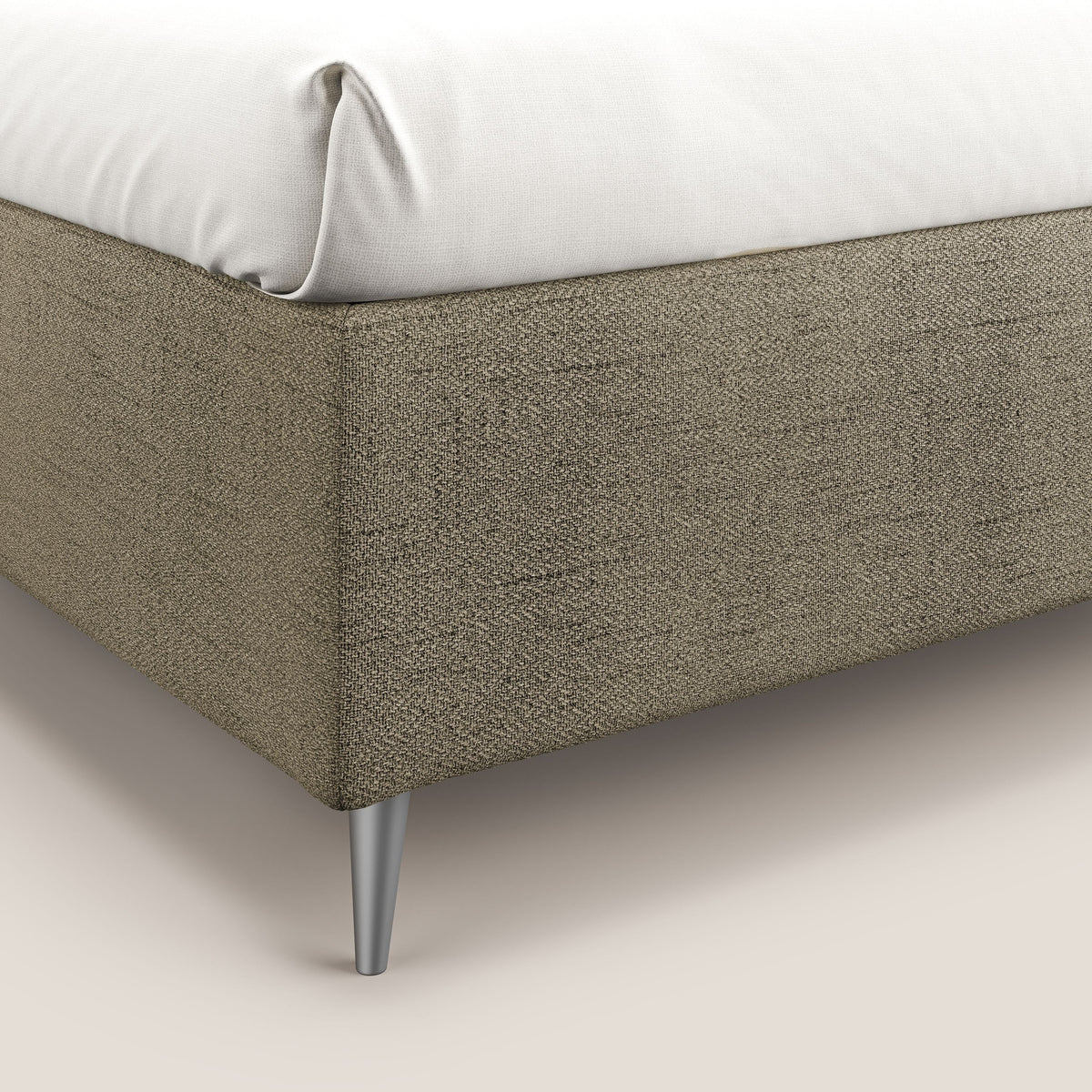 Febe sommier compatto con grande capienza del contenitore in tessuto impermeabile T03 marrone - divitt.sbs
