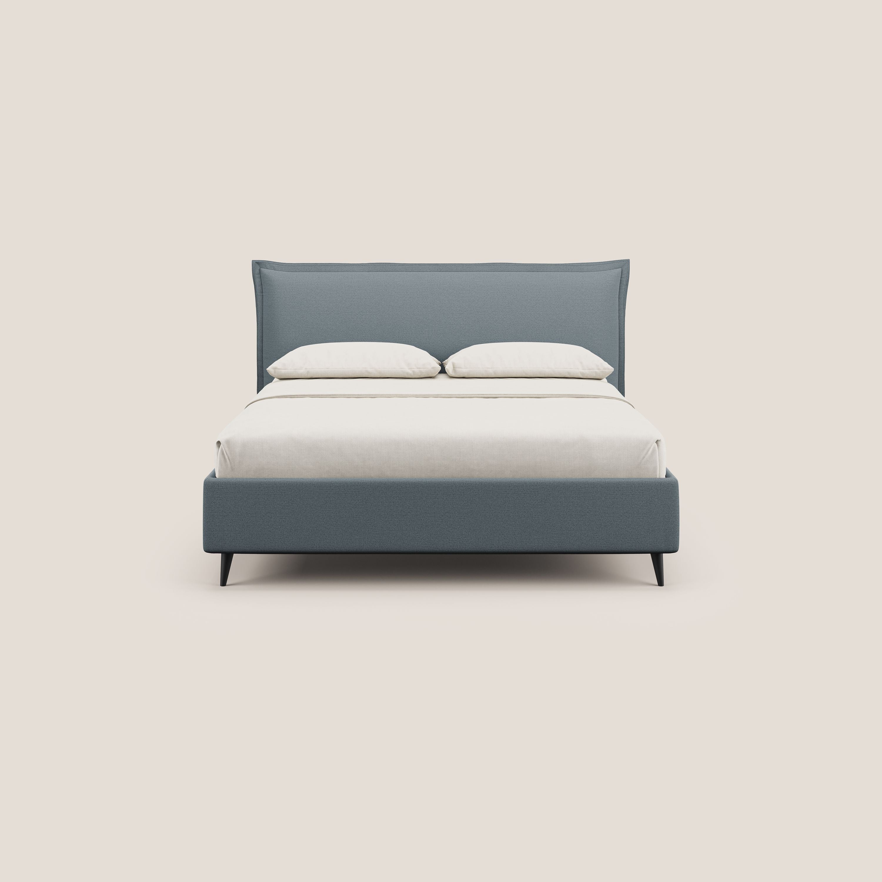 Hans letto contenitore imbottito minimal in tessuto simil cotone impermeabile T19 carta da zucchero - divitt.sbs