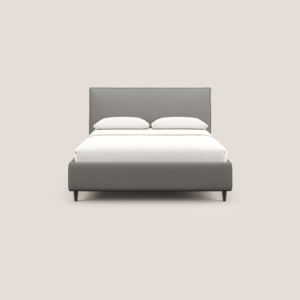 Hunter letto imbottito contenitore sfoderabile in tessuto impermeabile fiammato T19 beige - divitt.sbs