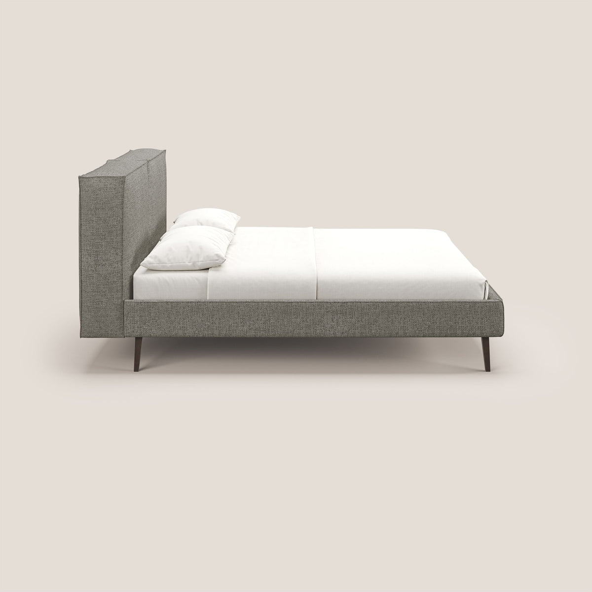 Isotta letto imbottito completamente sfoderabile in morbido tessuti impermeabile T10 talpa - divitt.sbs