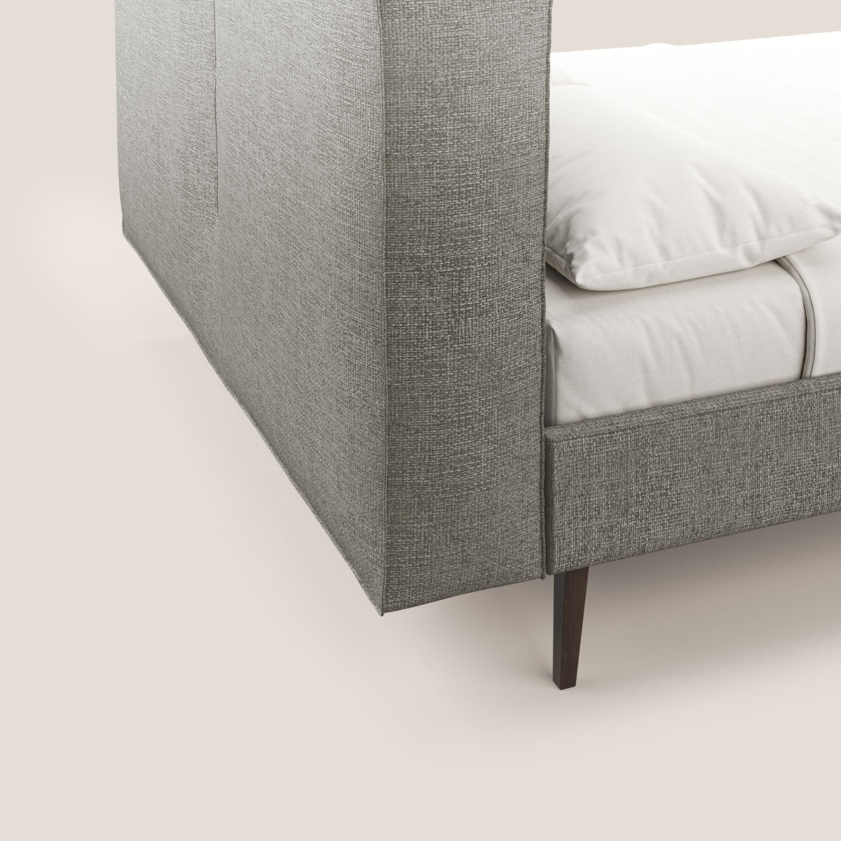 Isotta letto imbottito completamente sfoderabile in morbido tessuti impermeabile T10 talpa - divitt.sbs