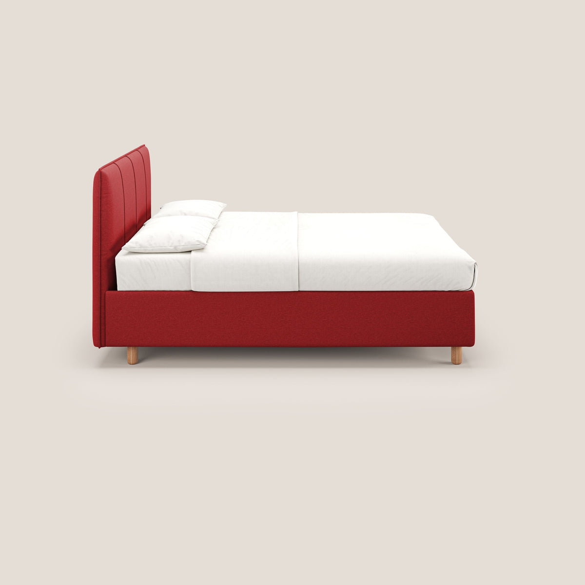 Lothar letto contenitore maxi dalle dimensioni contenute in tessuto impermeabile T13 rosso - divitt.sbs