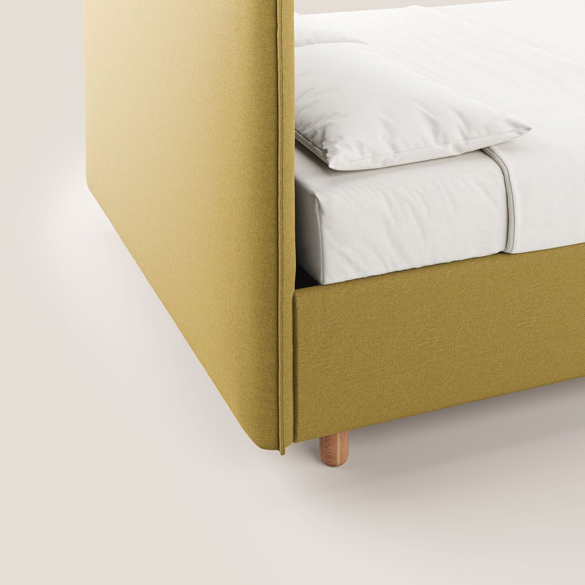 Lothar letto contenitore maxi dalle dimensioni contenute in tessuto impermeabile T13 giallo - divitt.sbs