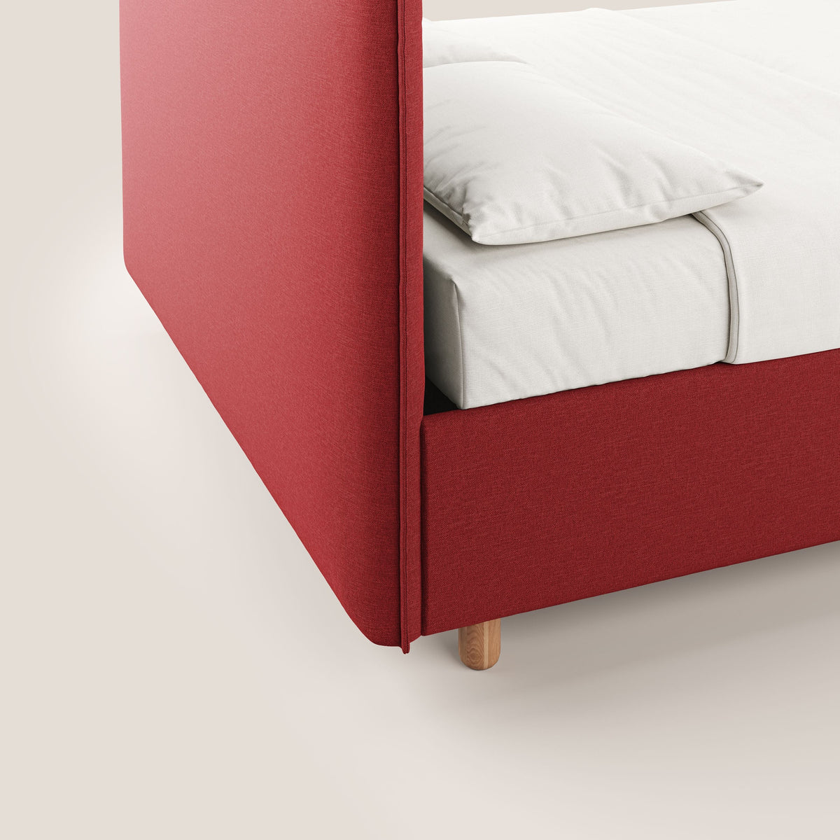 Lothar letto contenitore maxi dalle dimensioni contenute in tessuto impermeabile T13 rosso - divitt.sbs
