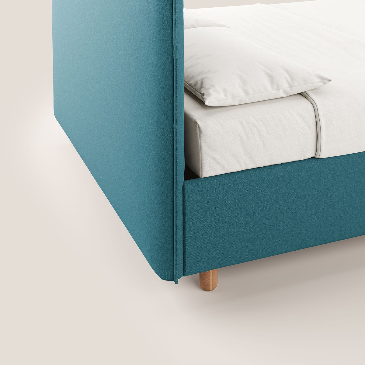 Lothar letto contenitore maxi dalle dimensioni contenute in tessuto impermeabile T13 azzurro - divitt.sbs