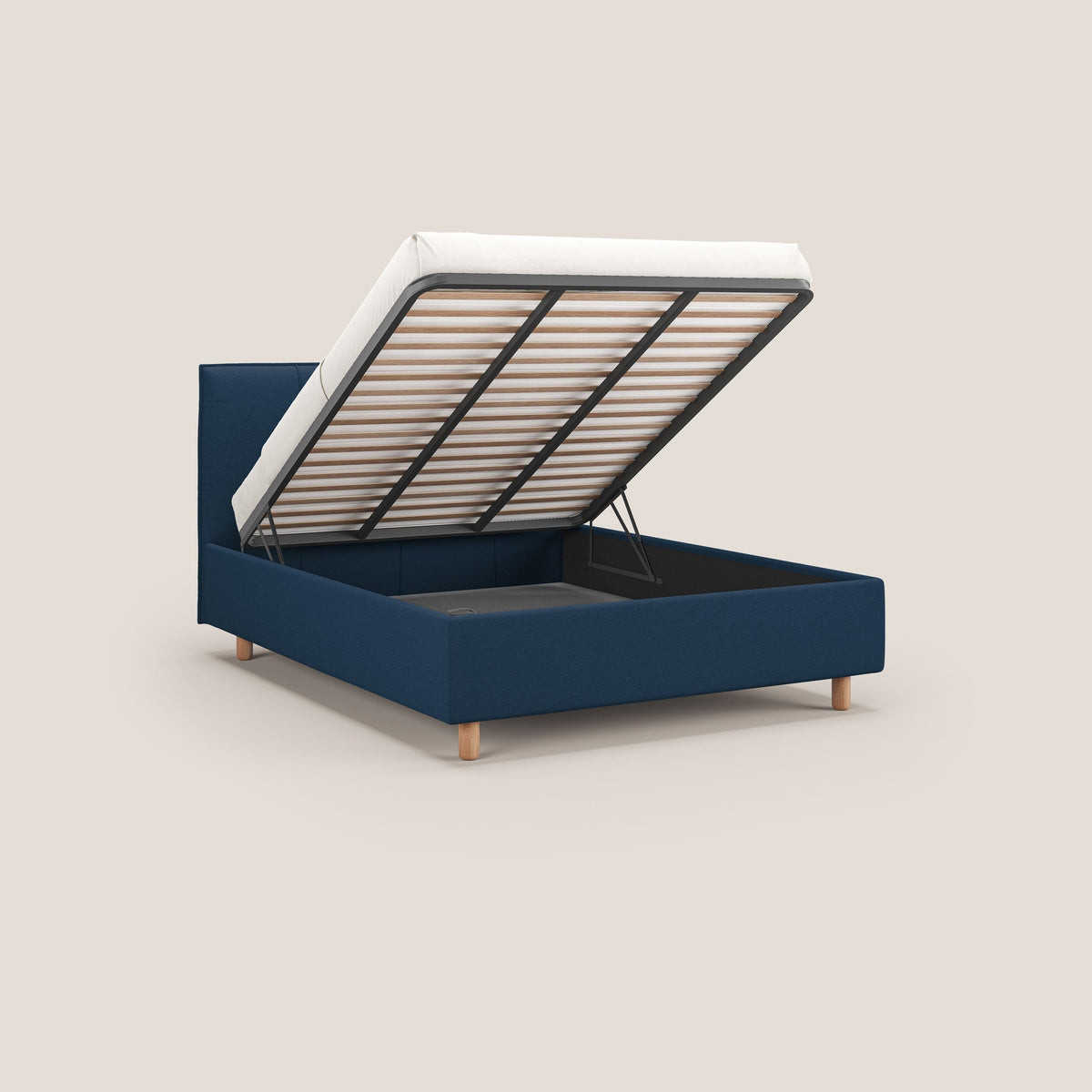 Lothar letto contenitore maxi dalle dimensioni contenute in tessuto impermeabile T13 blu - divitt.sbs
