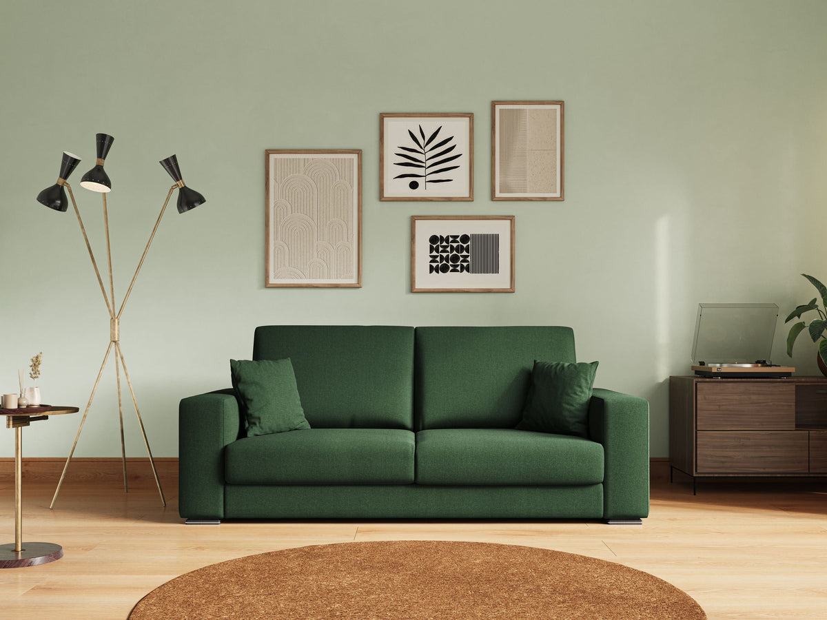 Marte divano in tessuto smacchiabile impermeabile T08 verde - divitt.sbs