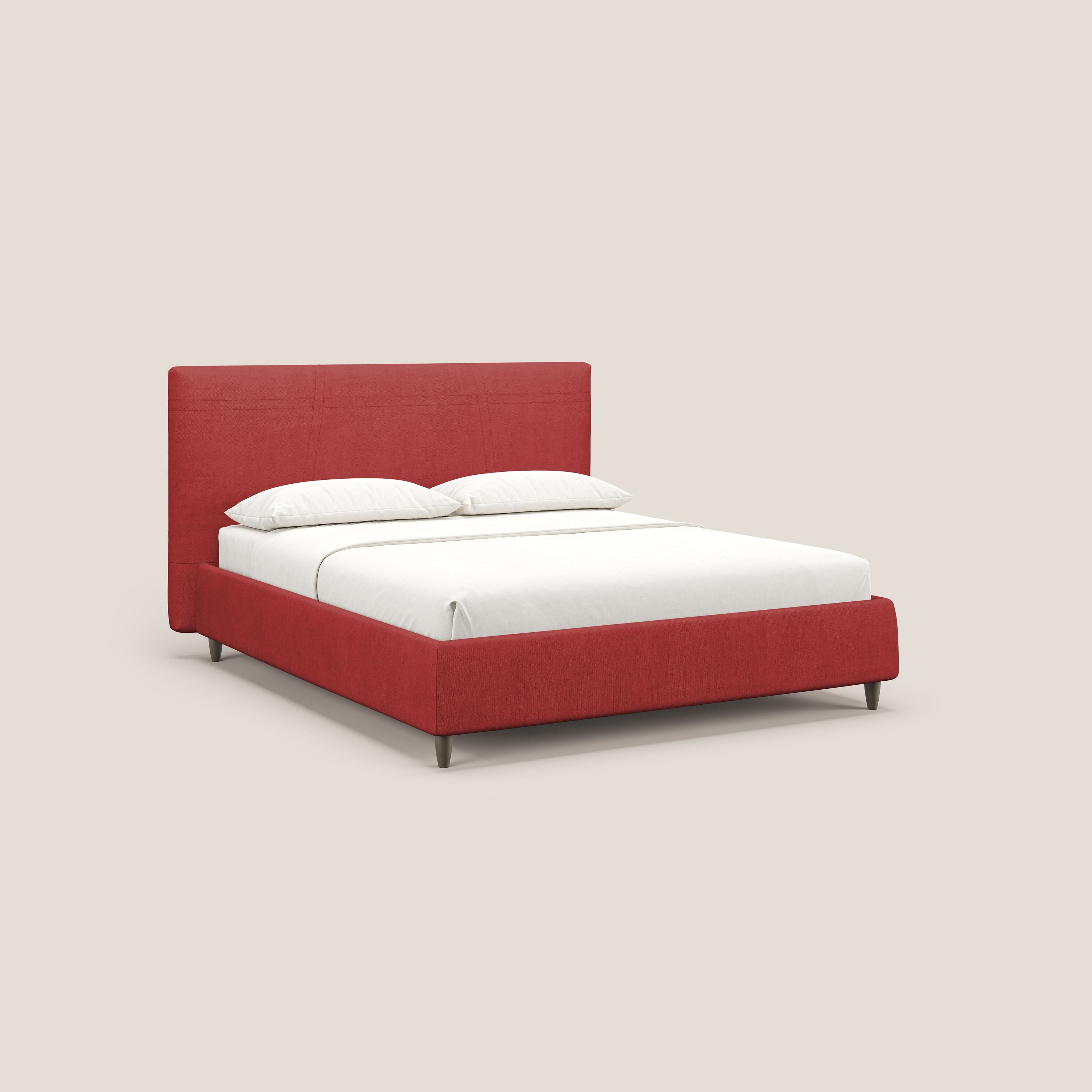 Martina letto imbottito contenitore in tessuto impermeabile T02 rosso - divitt.sbs