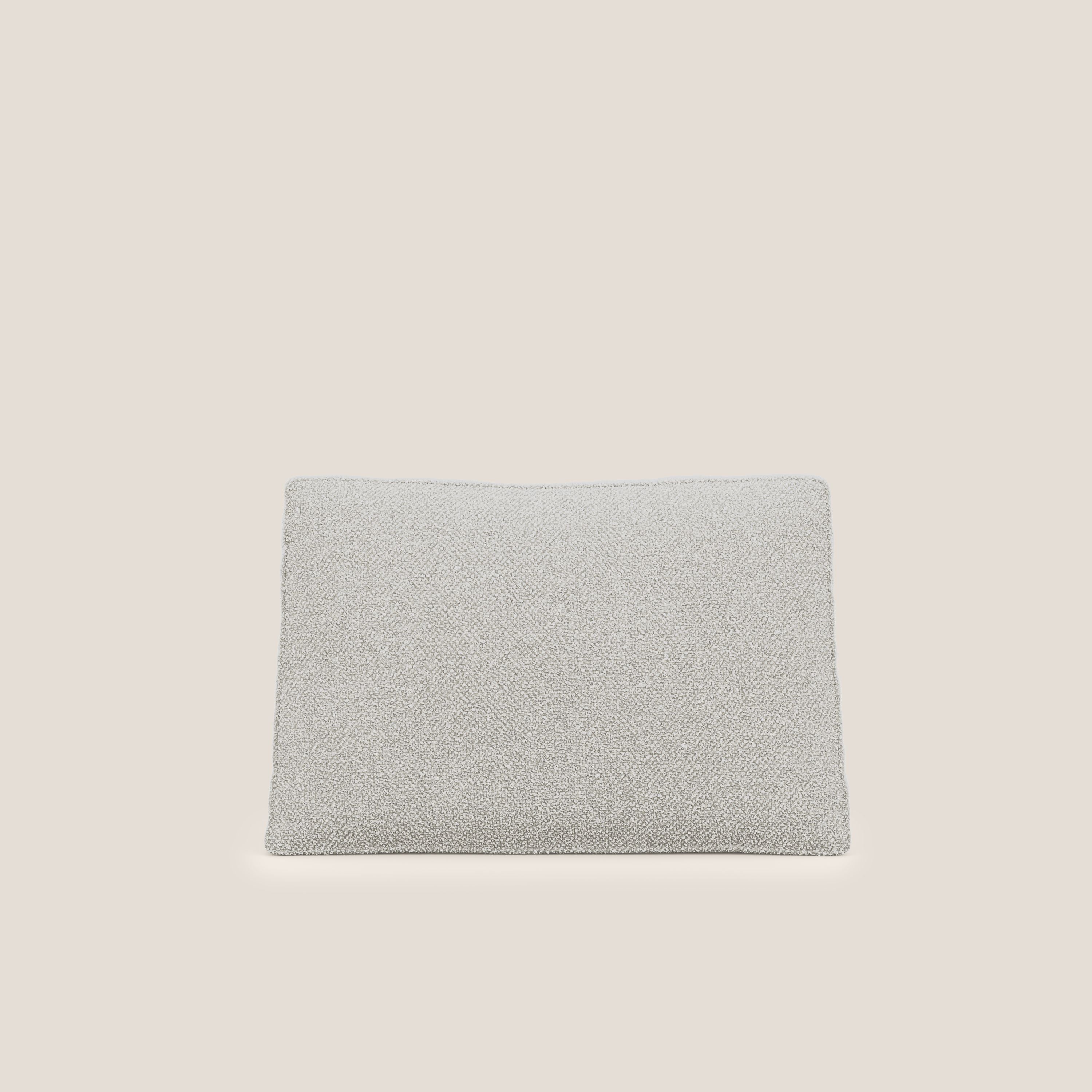 Nettuno cuscino schienale realizzato in tessuto bouclè impermeabile T07 bianco - divitt.sbs
