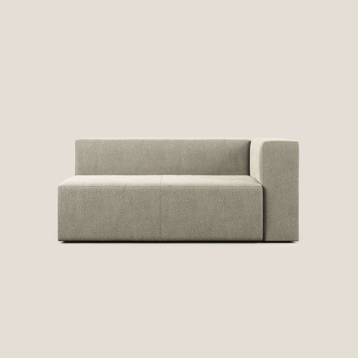 Nettuno modulo angolo/laterale maxi in morbido tessuto bouclè T07 beige - divitt.sbs
