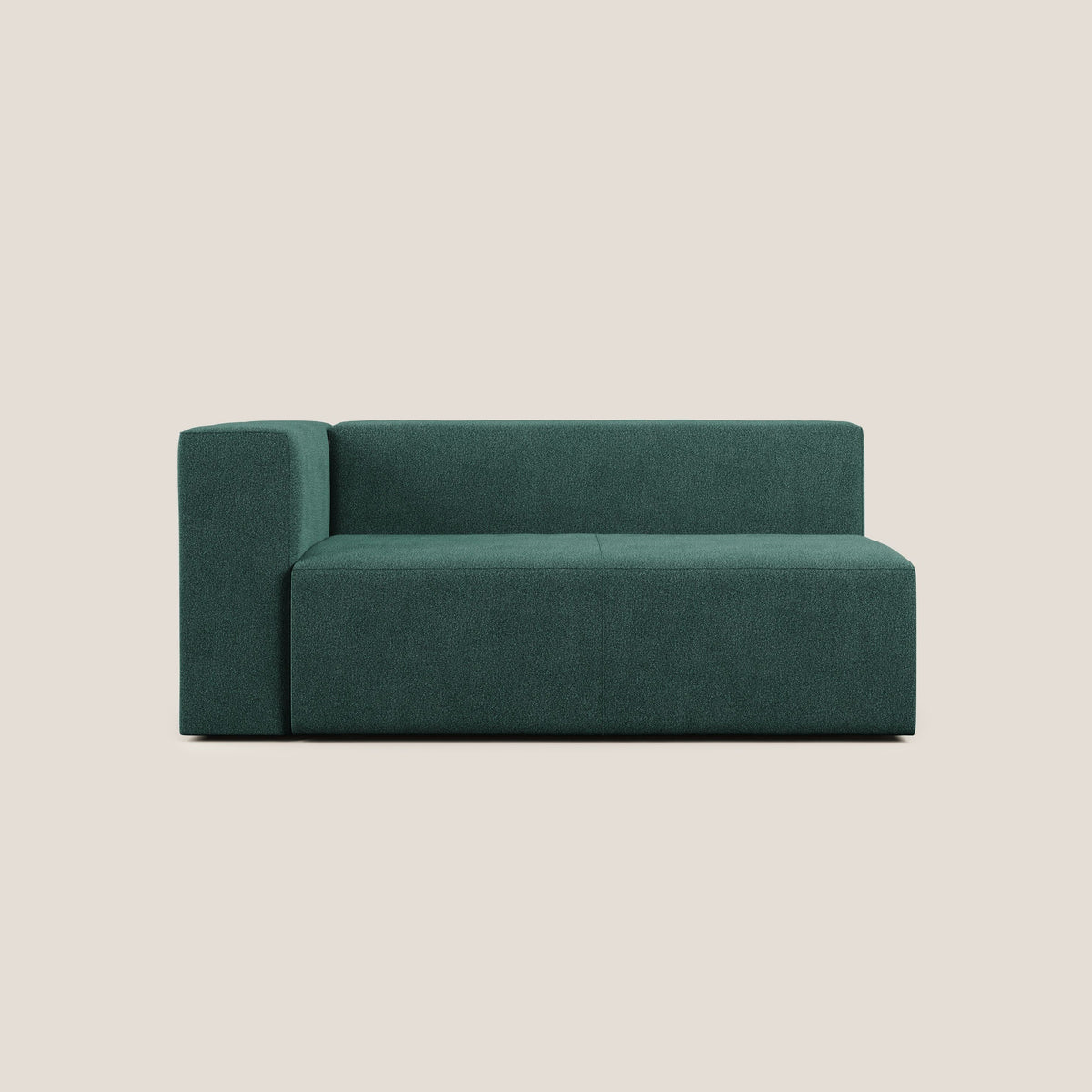 Nettuno modulo angolo/laterale maxi in morbido tessuto bouclè T07 verde - divitt.sbs
