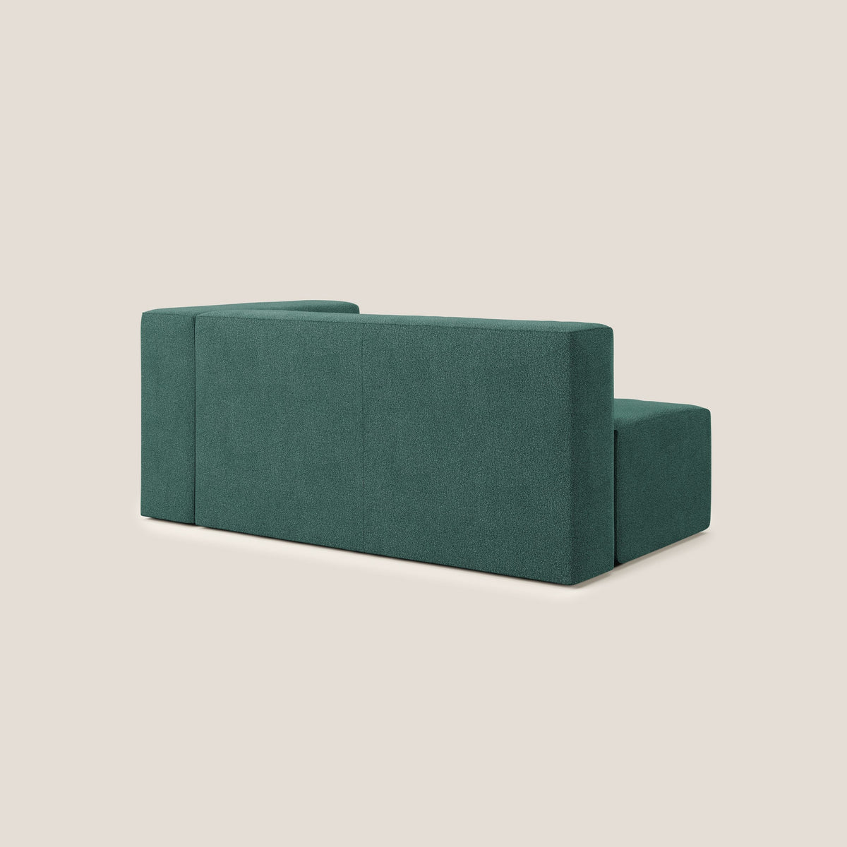 Nettuno modulo angolo/laterale maxi in morbido tessuto bouclè T07 verde - divitt.sbs