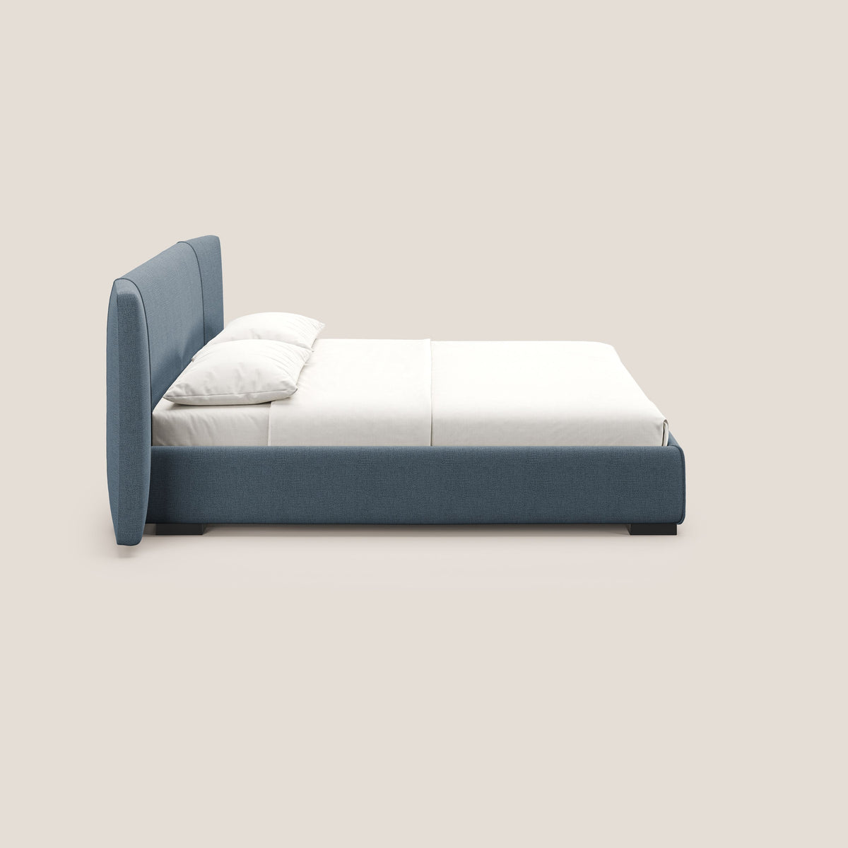 Omero letto imbottito contenitore sfoderabile in tessuto fiammato impermeabile T14 - divitt.sbs