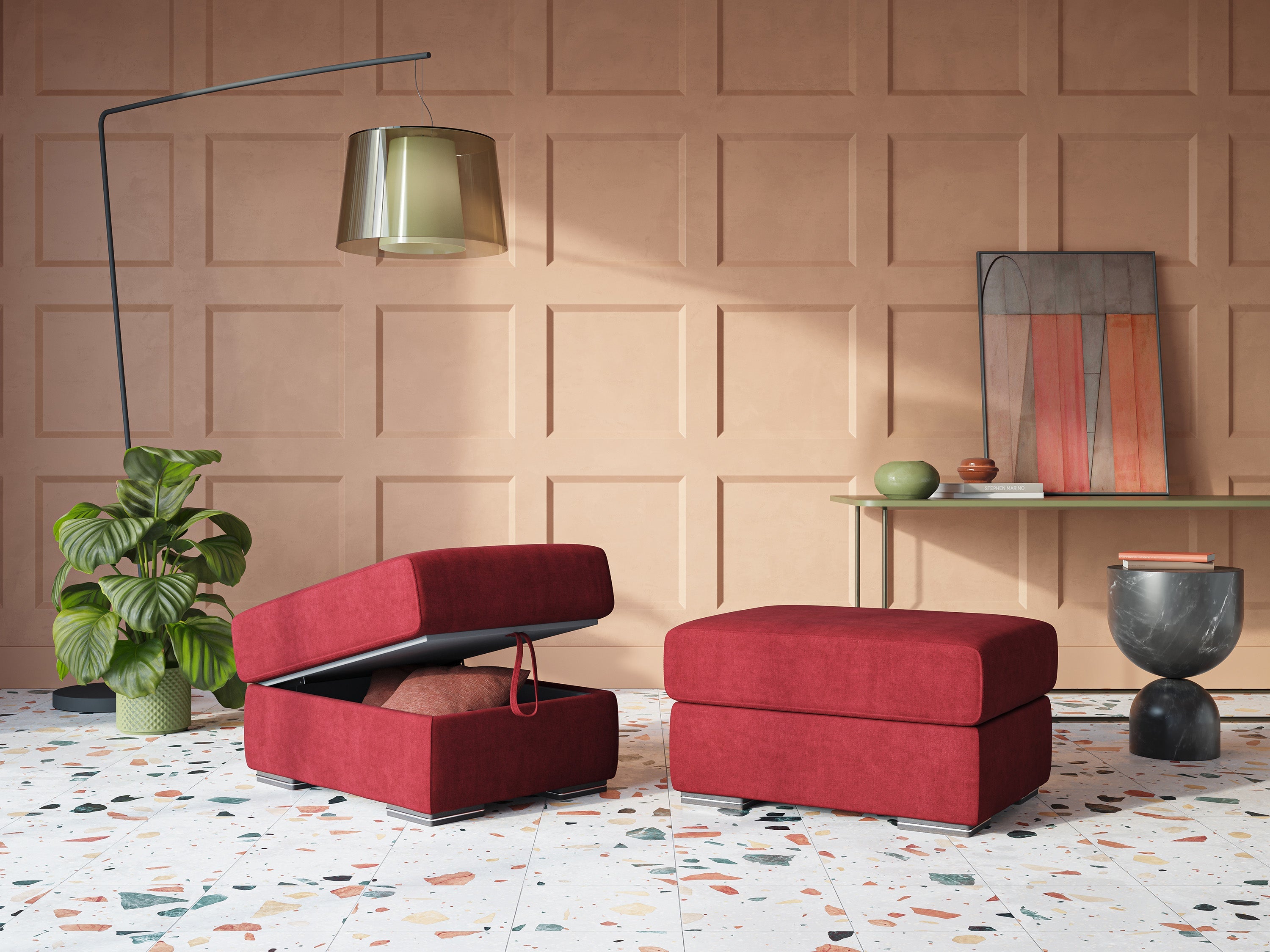Sun pouf apribile contenitore in tessuto impermeabile T02 beige - divitt.sbs