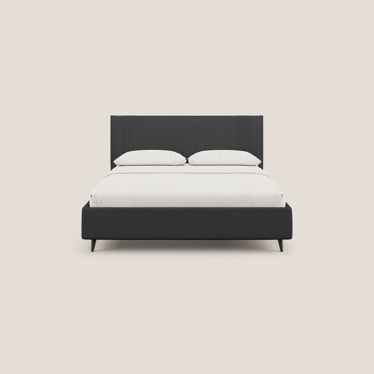 Yvonne letto contenitore in morbido tessuto impermeabile T02 nero - divitt.sbs
