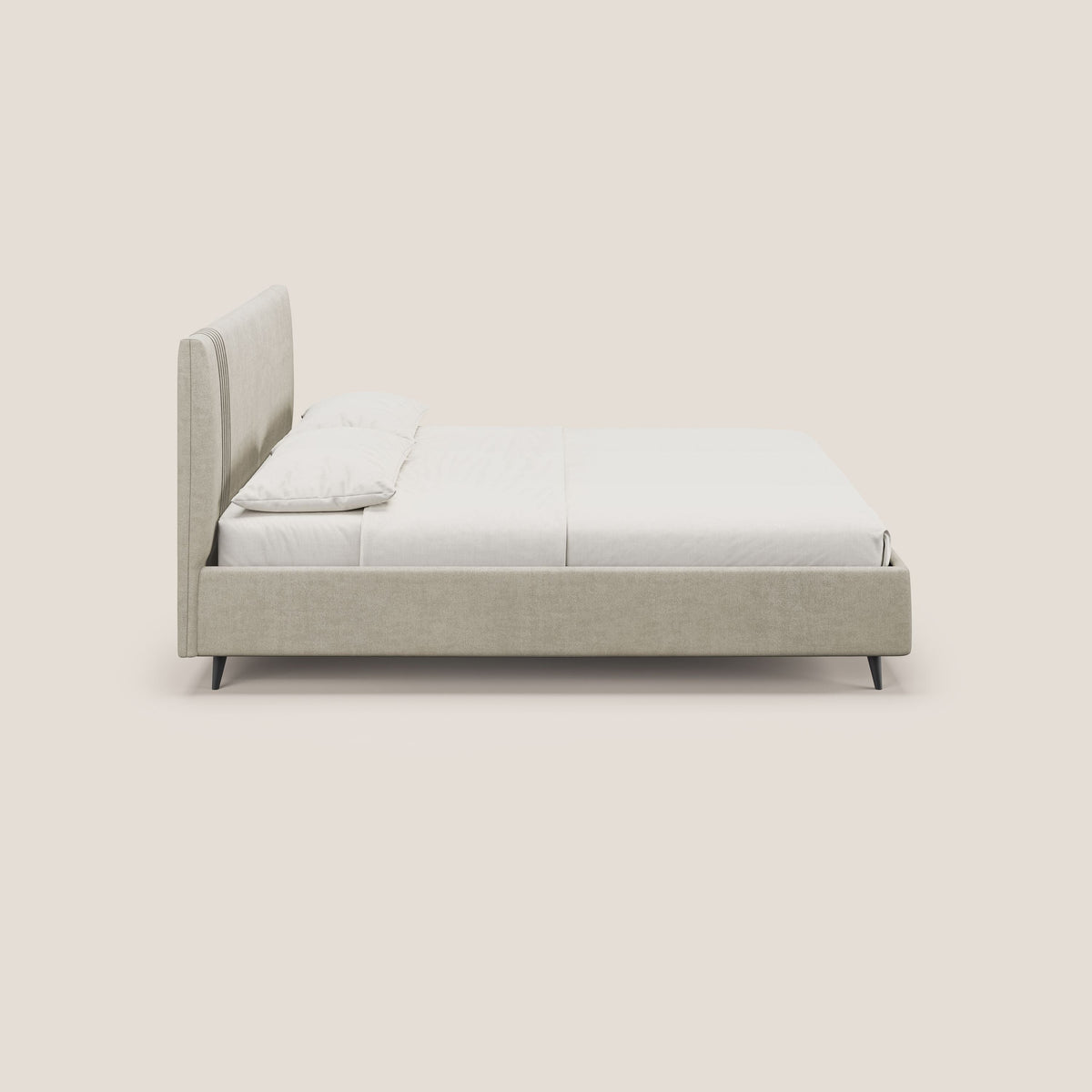 Yvonne letto contenitore in morbido tessuto impermeabile T02 panna - divitt.sbs