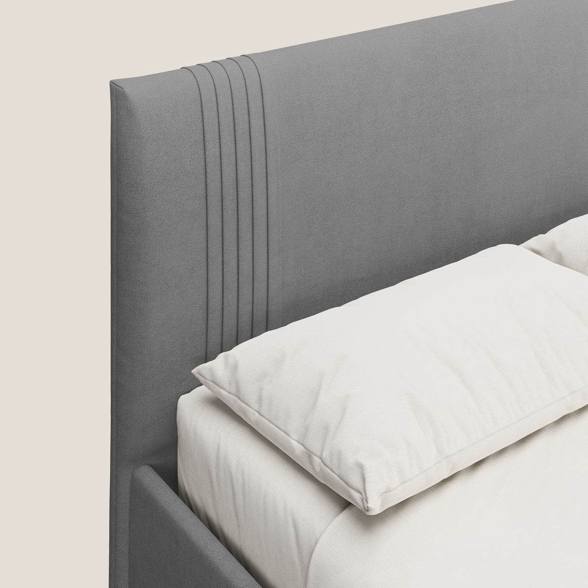 Yvonne letto contenitore in morbido tessuto impermeabile T02 grigio - divitt.sbs