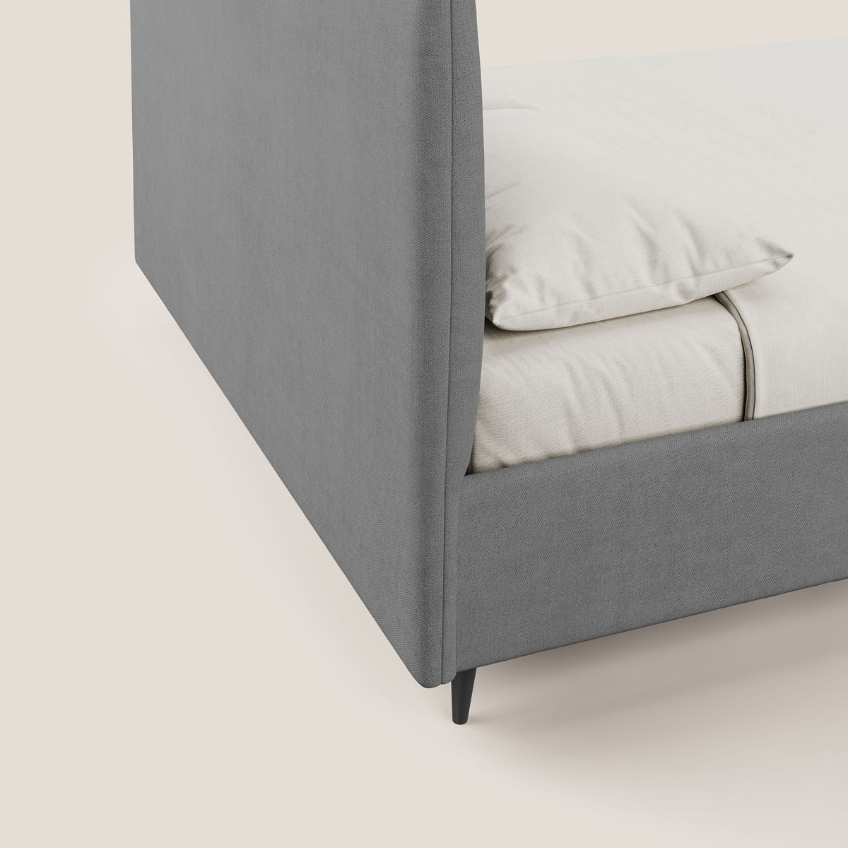Yvonne letto contenitore in morbido tessuto impermeabile T02 grigio - divitt.sbs