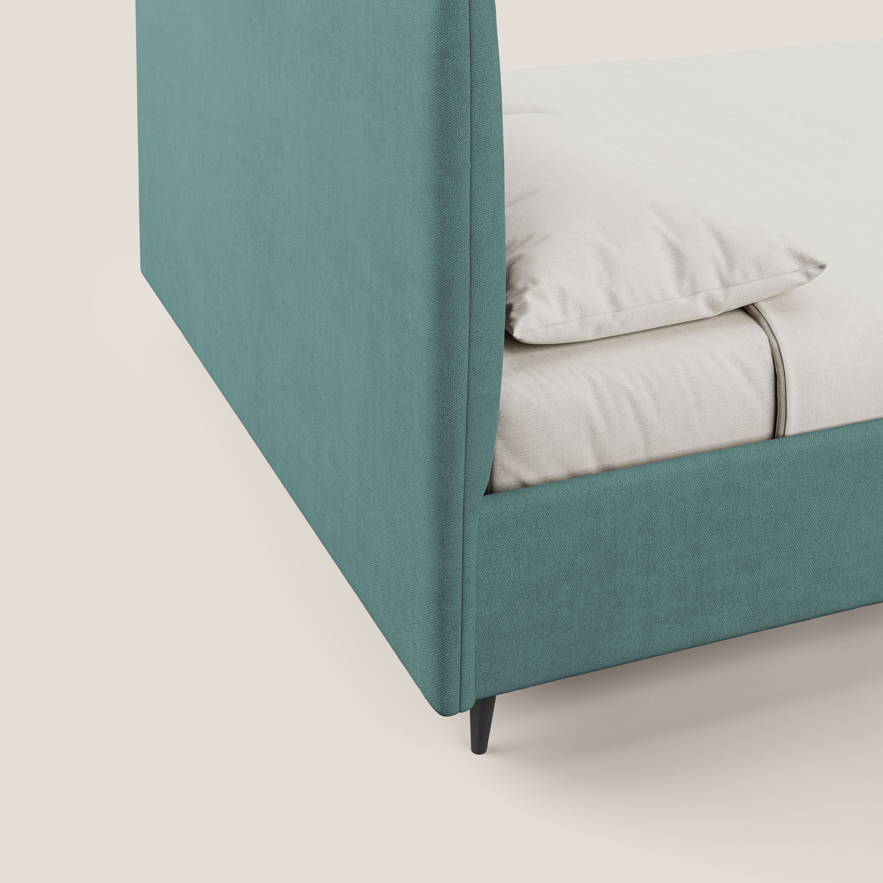 Yvonne letto contenitore in morbido tessuto impermeabile T02 petrolio - divitt.sbs