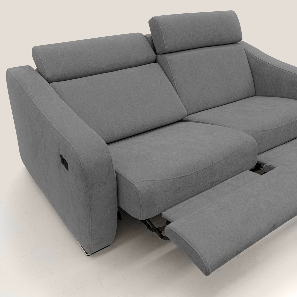 Gummy Divano con meccanismo relax elettrico grigio - divitt.sbs