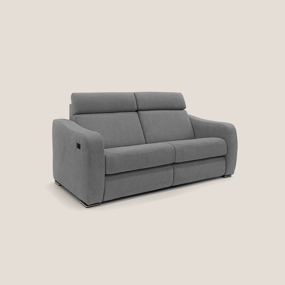 Gummy Divano con meccanismo relax elettrico grigio - divitt.sbs